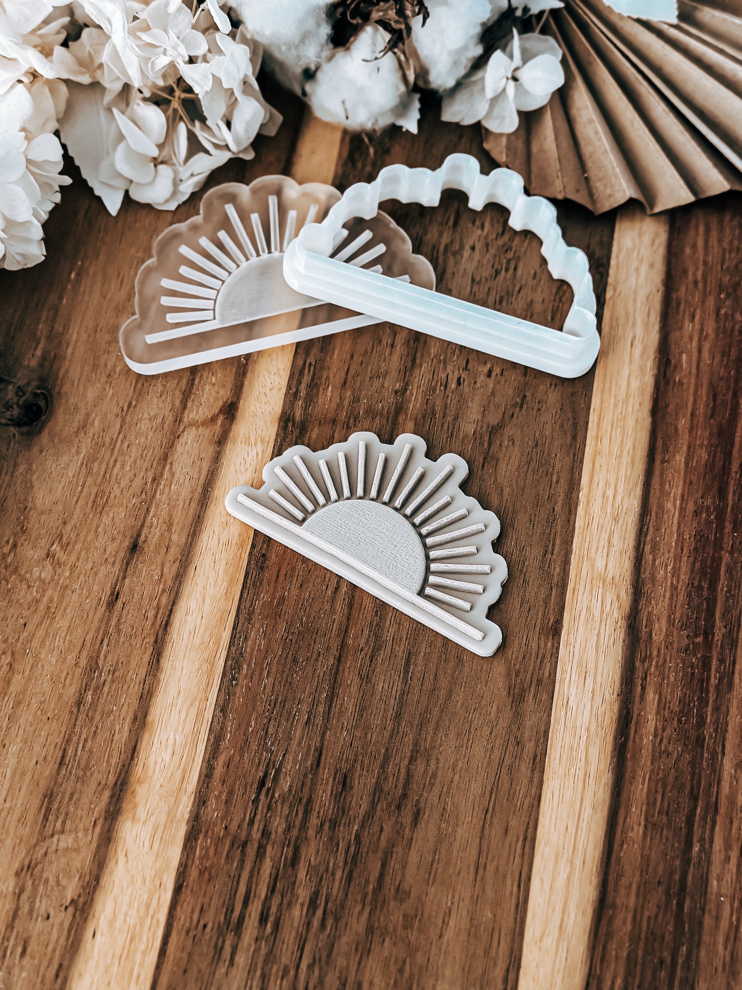 Half Sun 'UP' - Cookie Stamp and Cutter - Fondant & Sugar Cookies