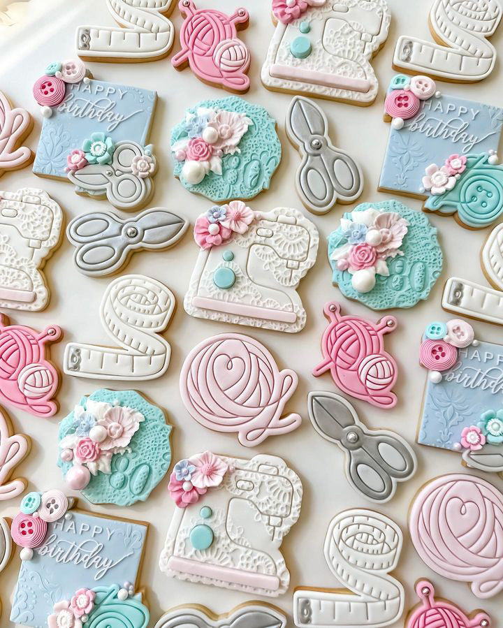 Sewing Machine - Cookie Stamp & Cutter - Perfect for Fondant & Sugar Cookies