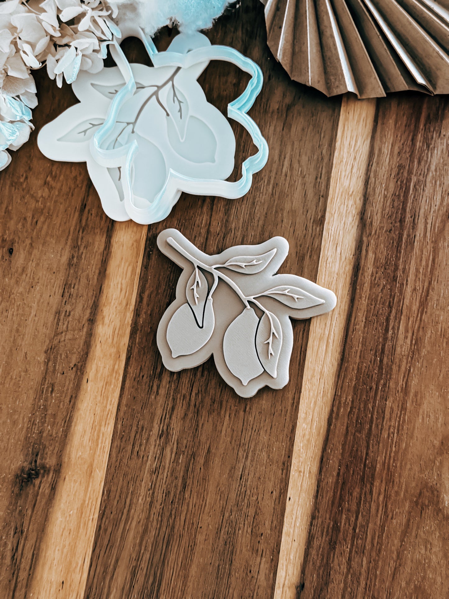Lemons on Branch Stamp & Cutter - Perfect for Fondant & Sugar Cookies