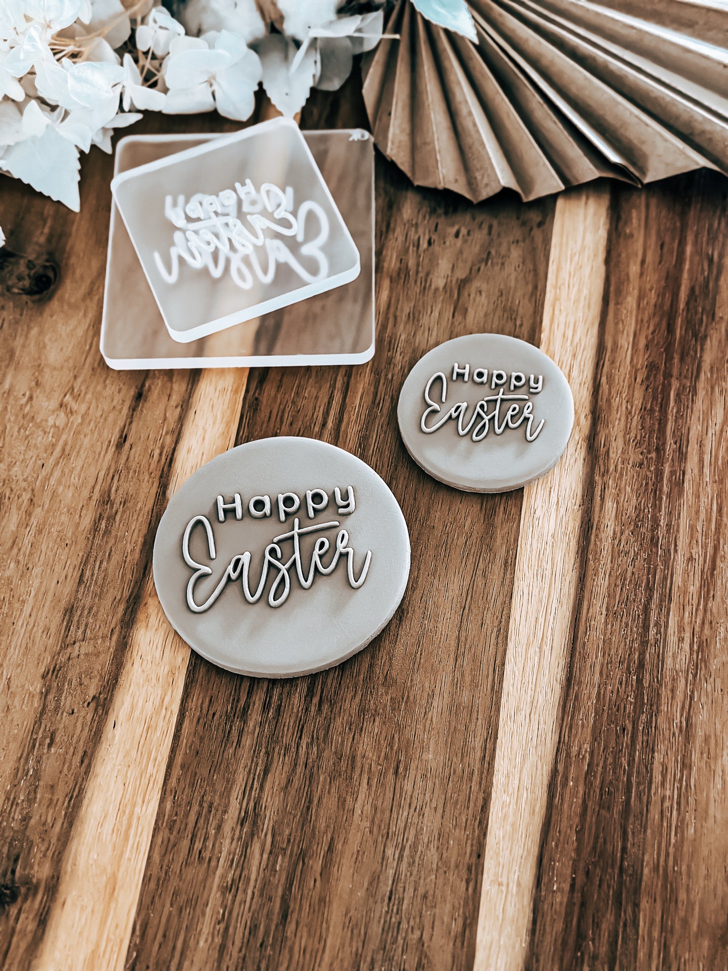 Mini Happy Easter - Cookie Stamp and Cutter - Ideal for Fondant & Sugar Cookies