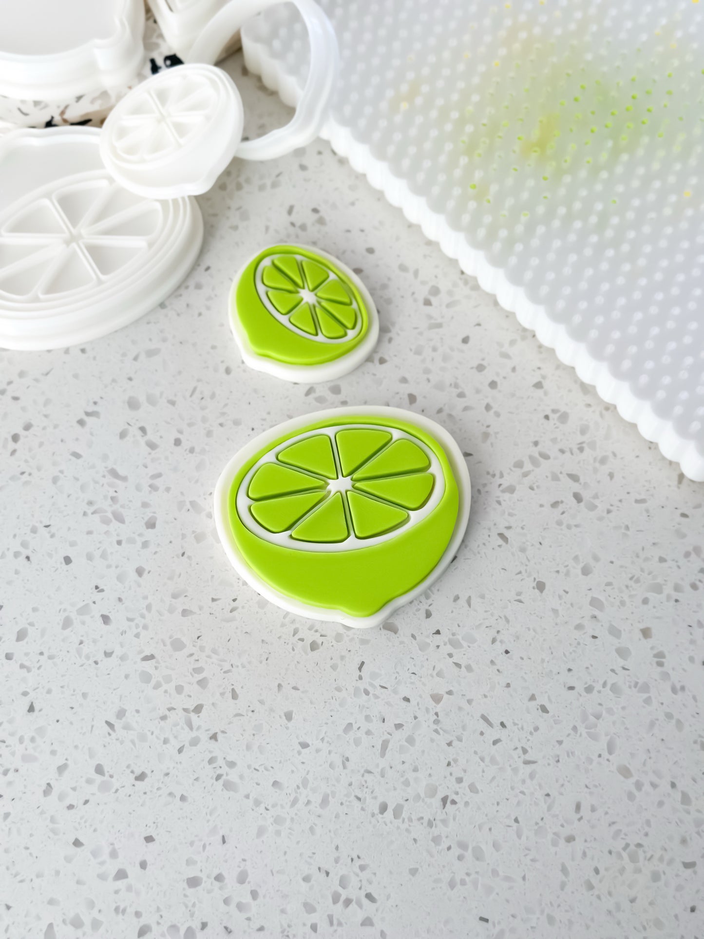 Mini Lemon Slice (Half Whole) - Cookie Stamp and Cutter