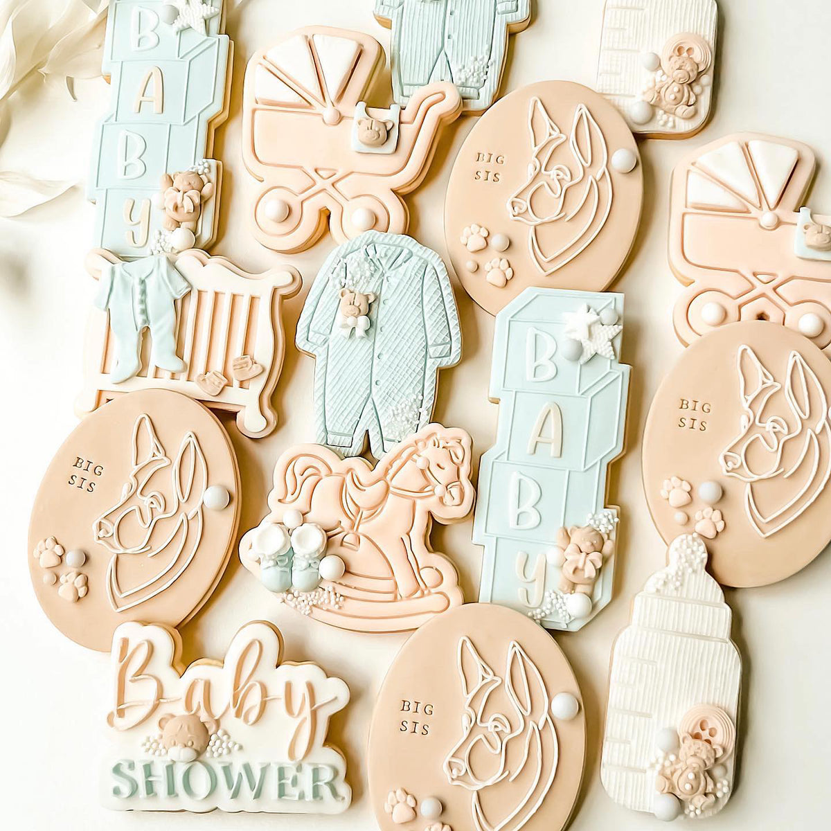 German Shepherd (Outline) 'UP' - Cookie Stamp - Perfect for Fondant and Sugar Cookies