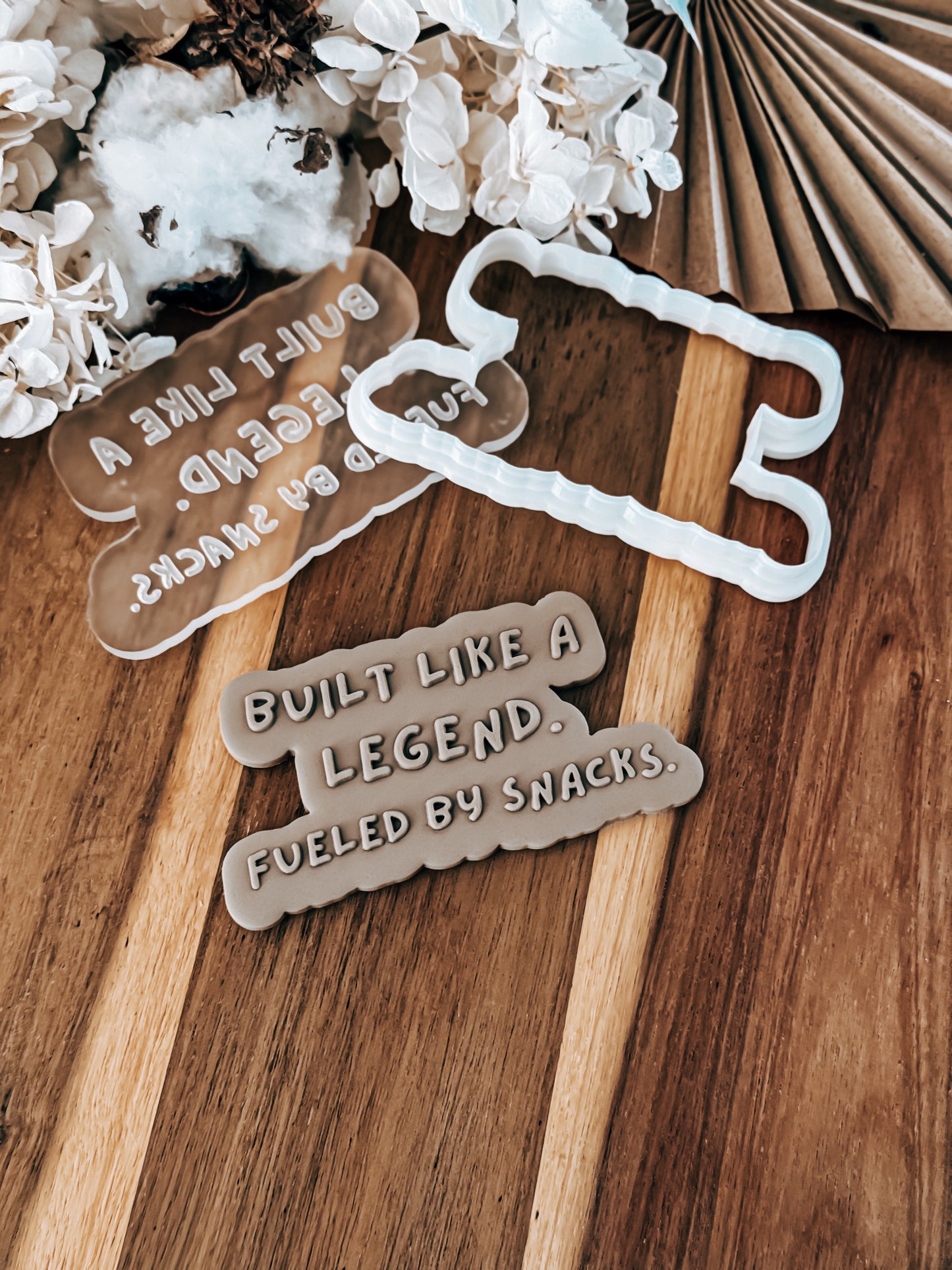 Built Like A Legend 'UP' Stamp & Cutter - Perfect for Fondant & Sugar Cookies