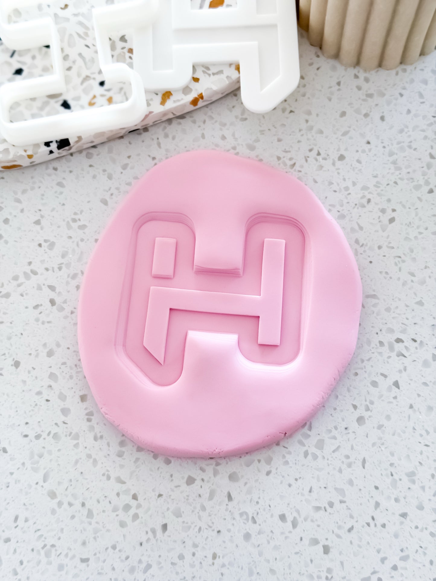 H Emblem Stamp & Cutter - Perfect for Fondant & Sugar Cookies