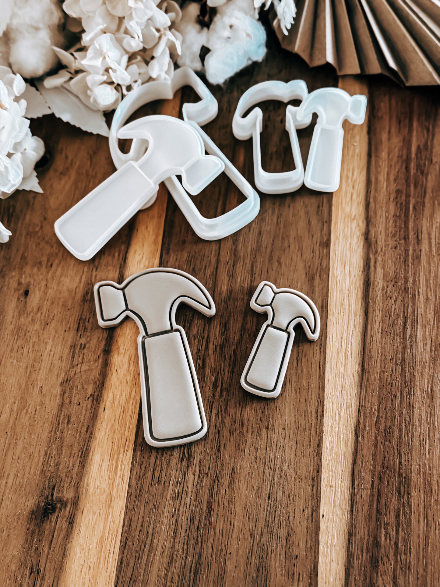 Mini Hammer (Simple) Stamp & Cutter - Perfect for Fondant & Sugar Cookies