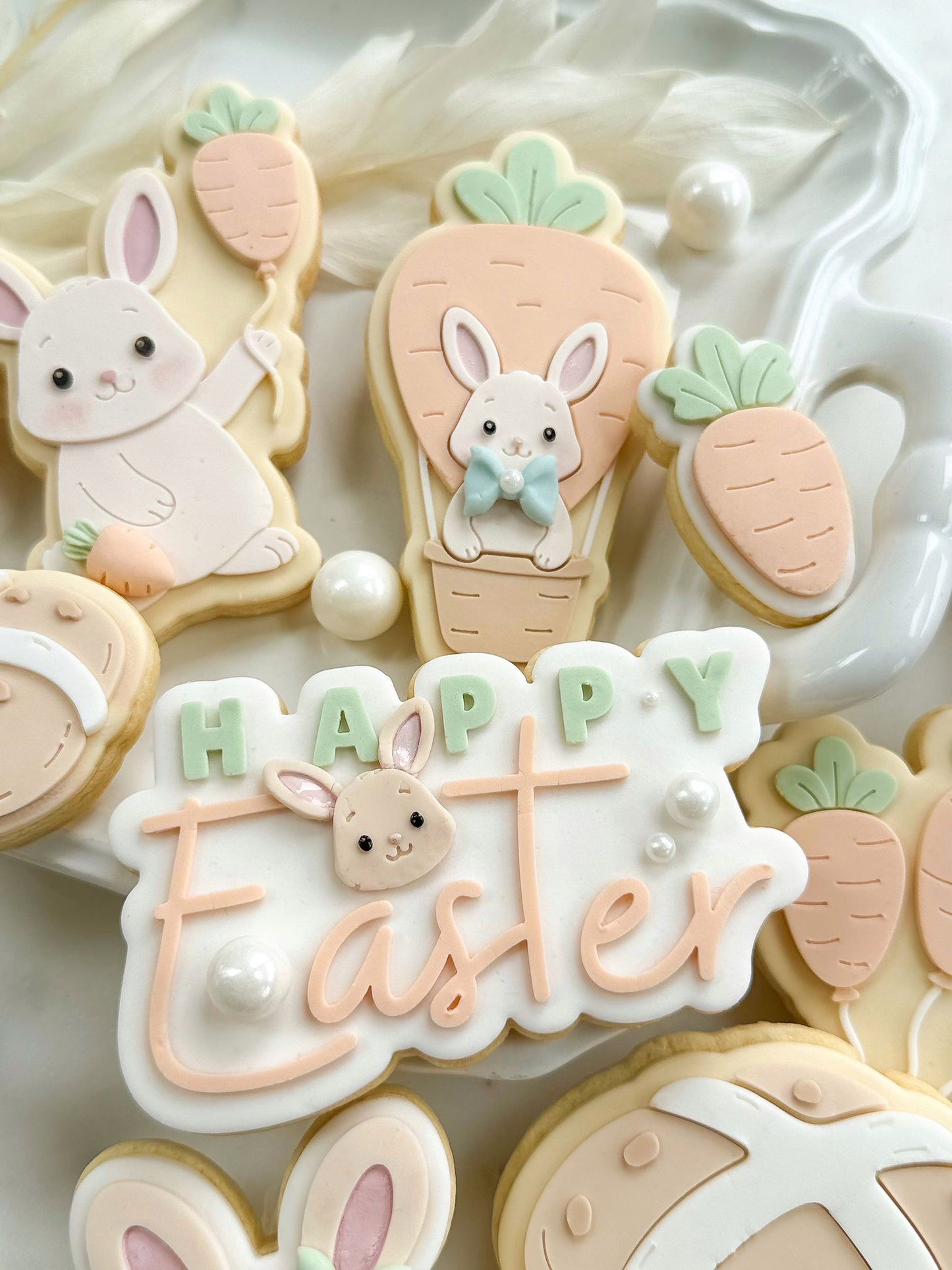 Sunny Bunny (Carrot Balloon) - Cookie Stamp and Cutter