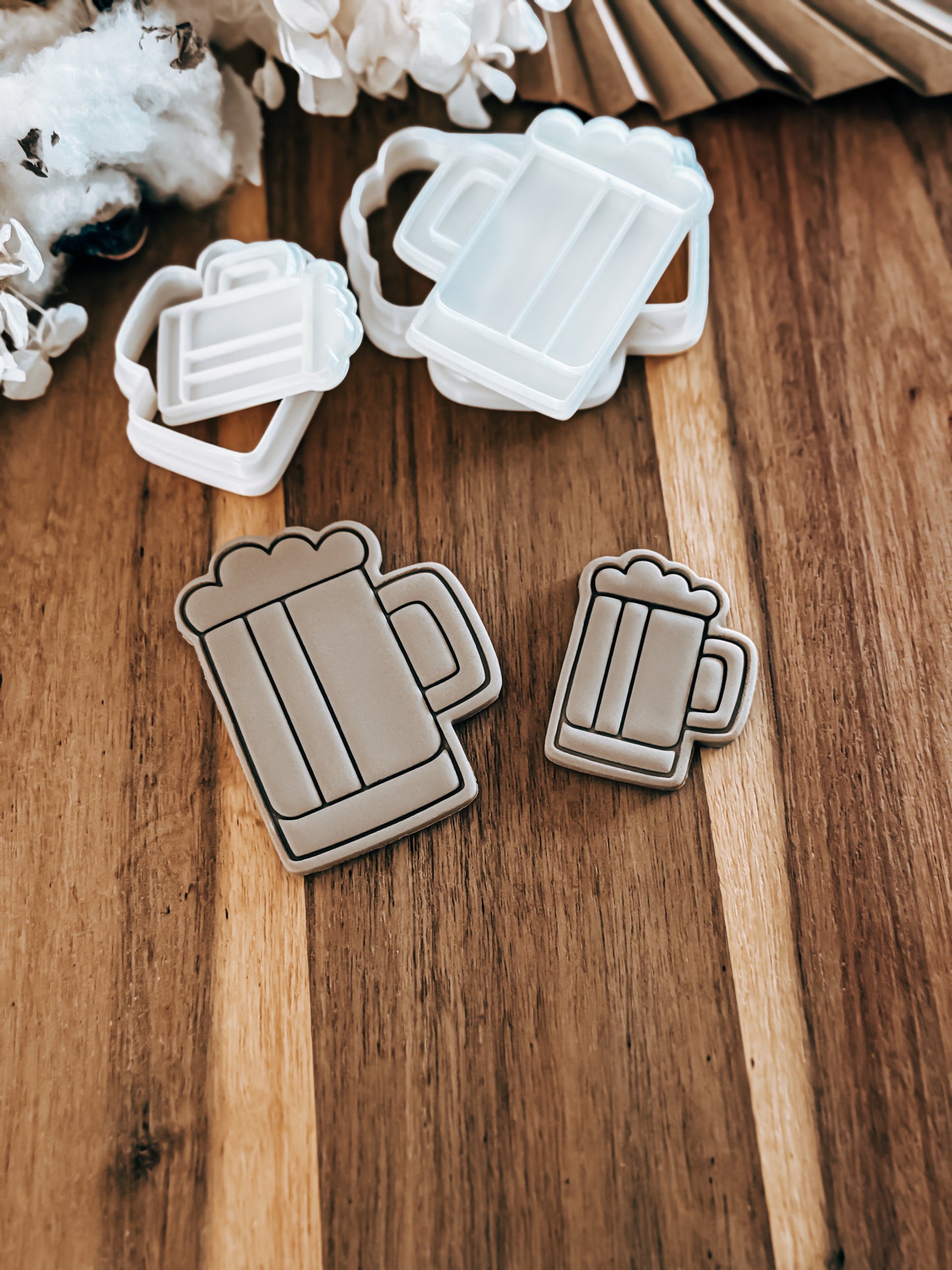 Mini Tall Beer Cup Stamp & Cutter - Perfect for Fondant & Sugar Cookies