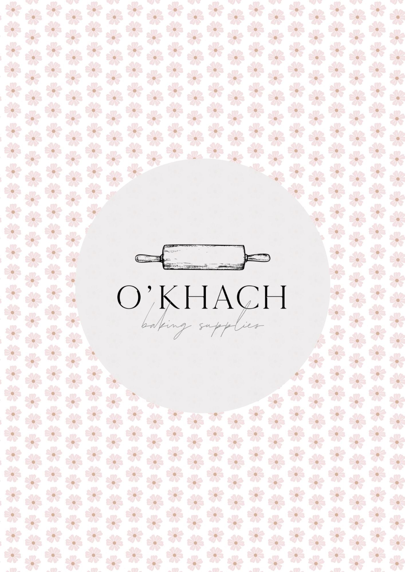 Bunny Garden Pattern No.11 - Digital Edible Image for Cakes & Cookies