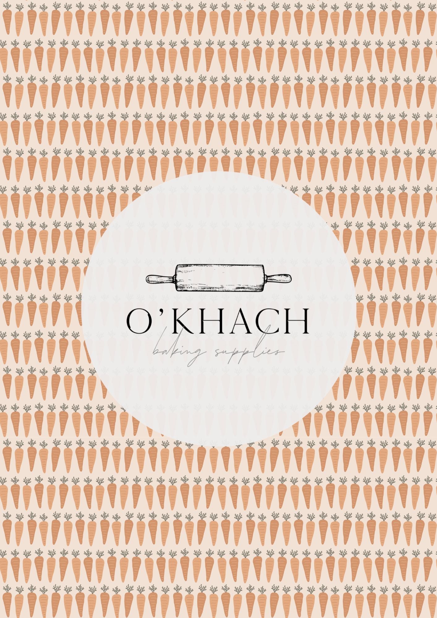 Bunny Garden Pattern No.12 - Digital Edible Image for Cakes & Cookies