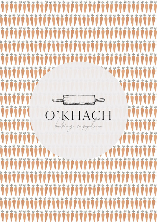 Bunny Garden Pattern No.4 - Digital Edible Image for Cakes & Cookies