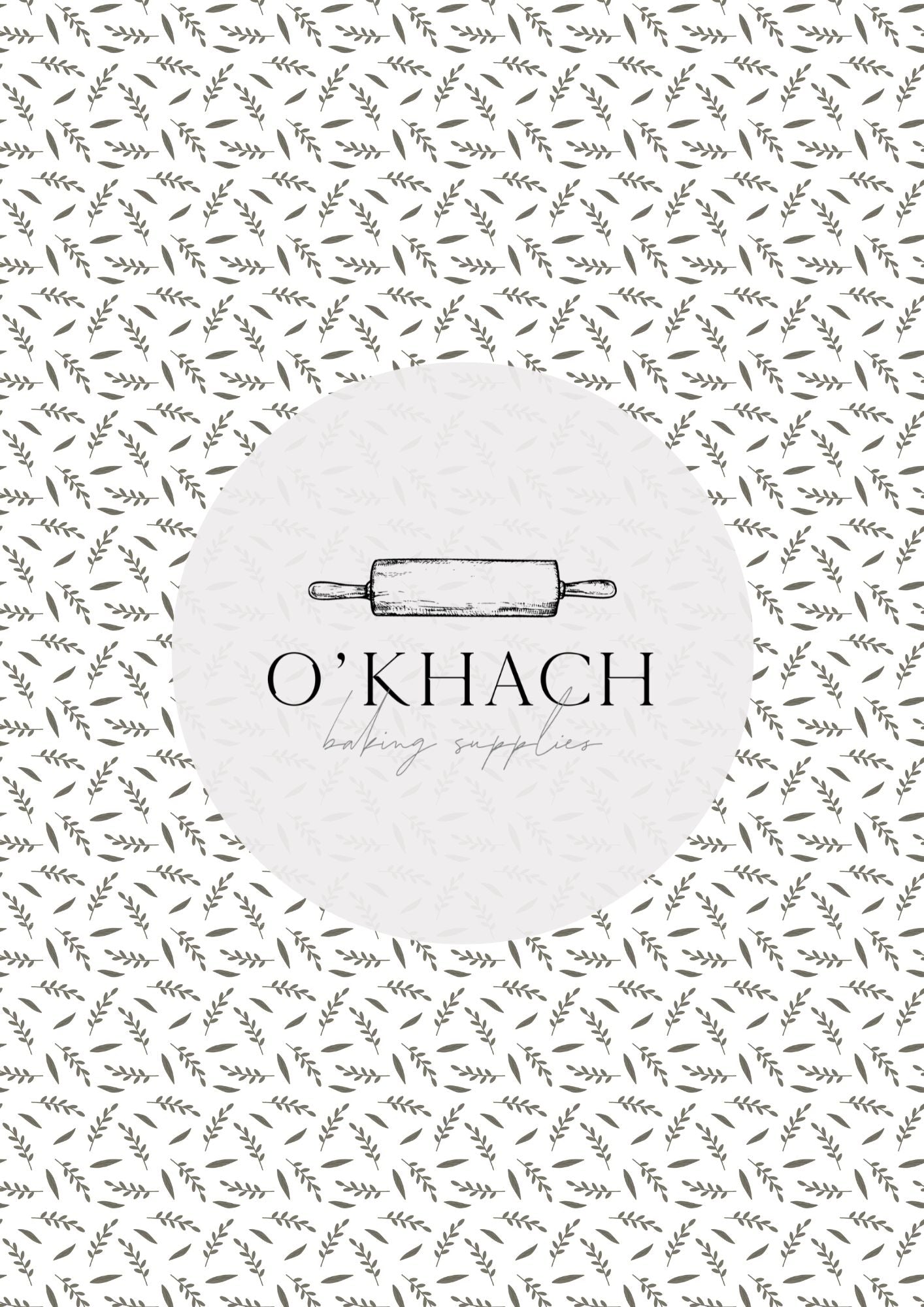 Bunny Garden Pattern No.7 - Digital Edible Image for Cakes & Cookies