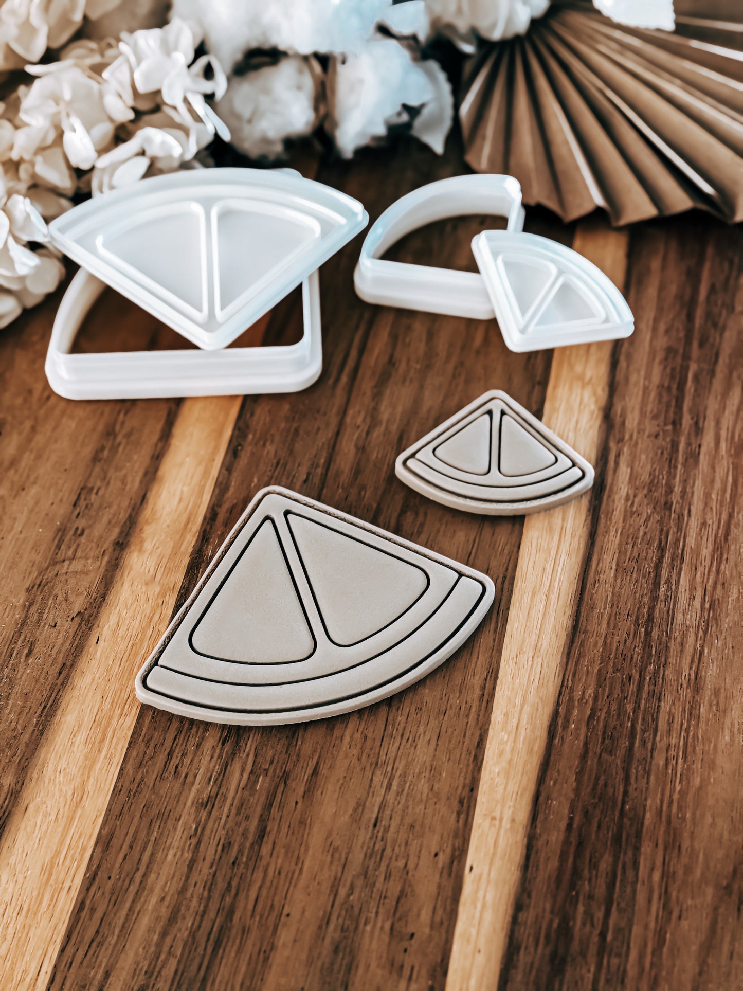 Quarter Lemon Slice Stamp & Cutter - Perfect for Fondant & Sugar Cookies