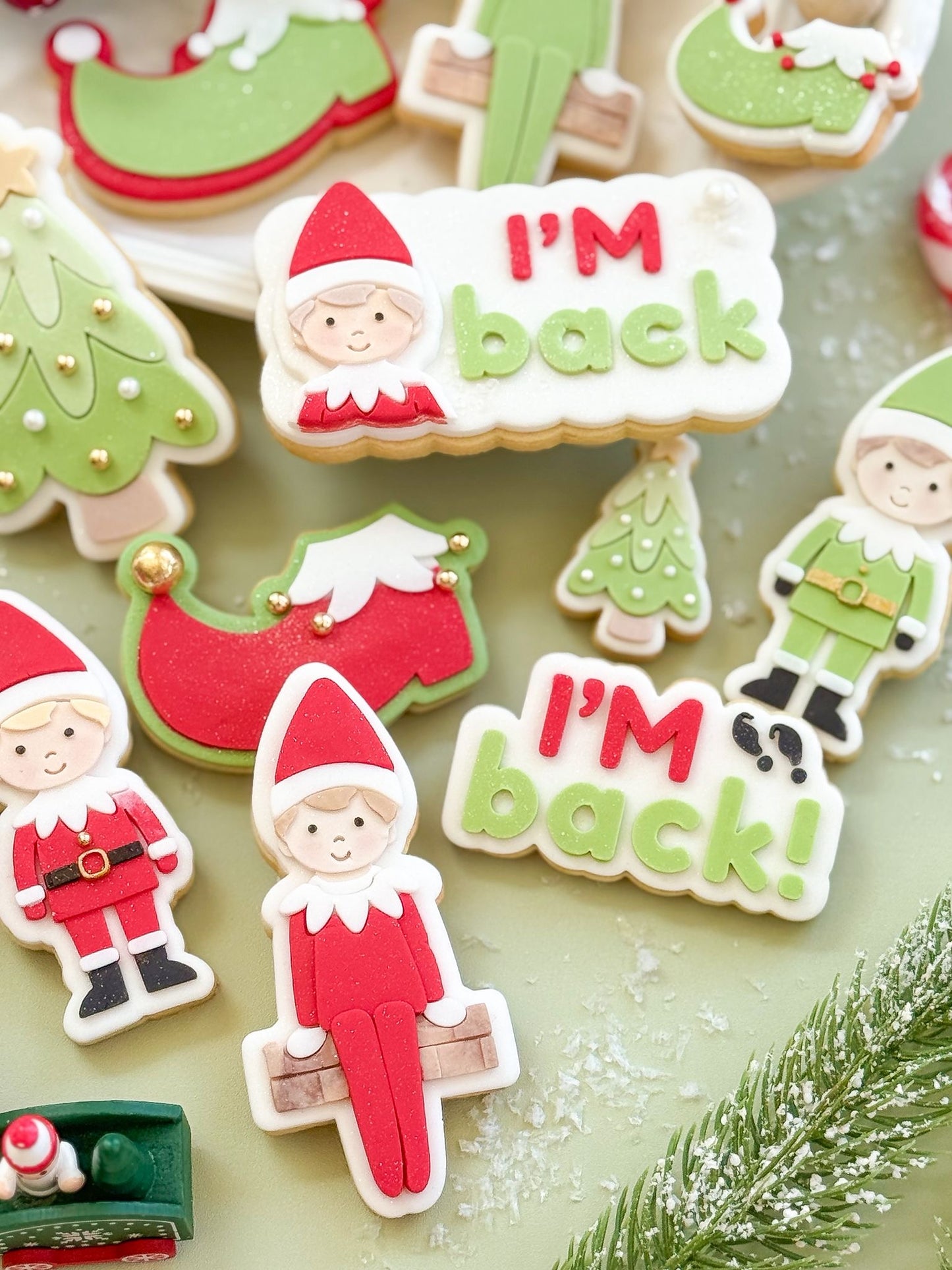 Mini Christmas Tree - Cookie Stamp and Cutter