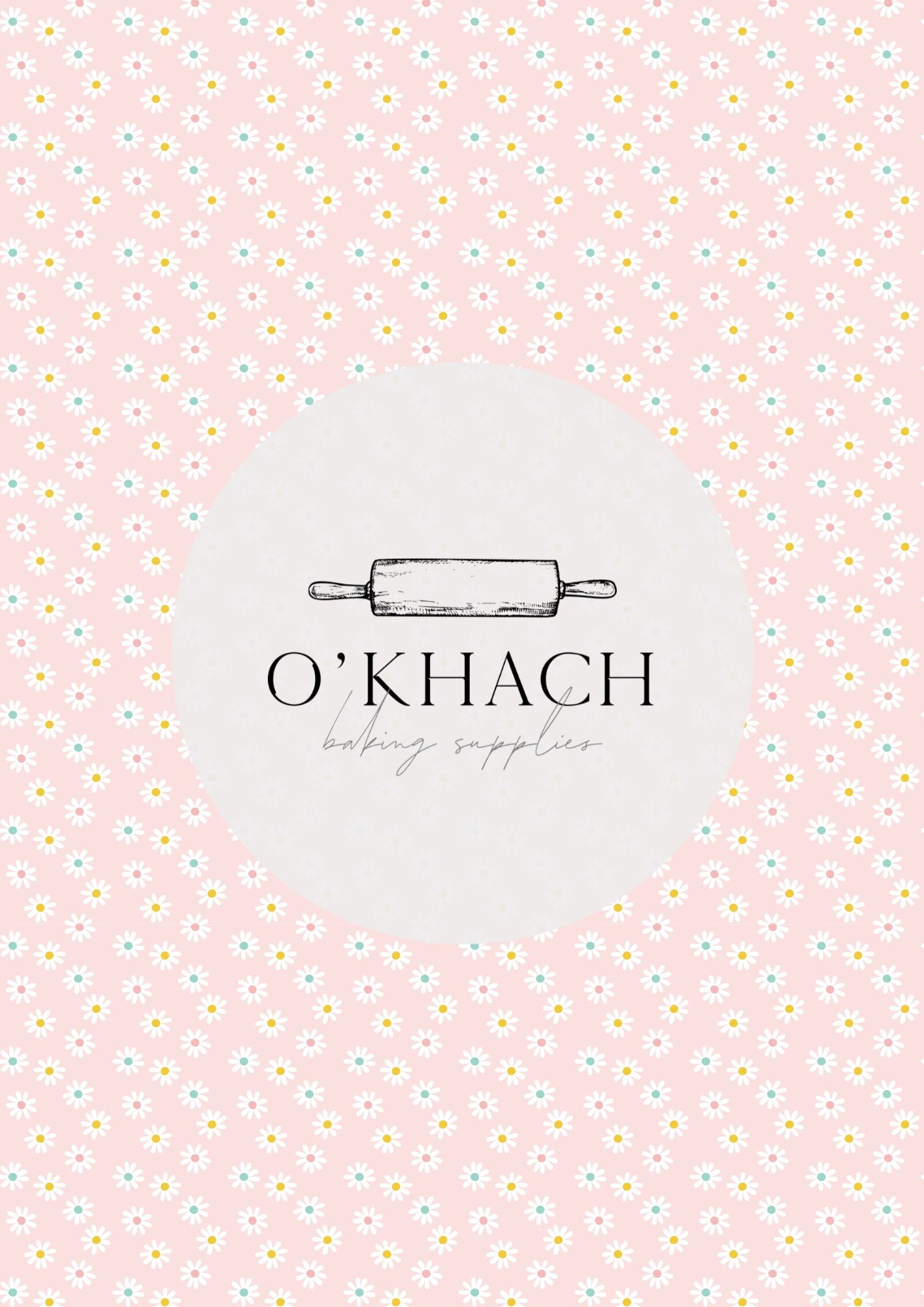 Easter Garden Pattern No.3 - Digital Edible Image for Cakes & Cookies