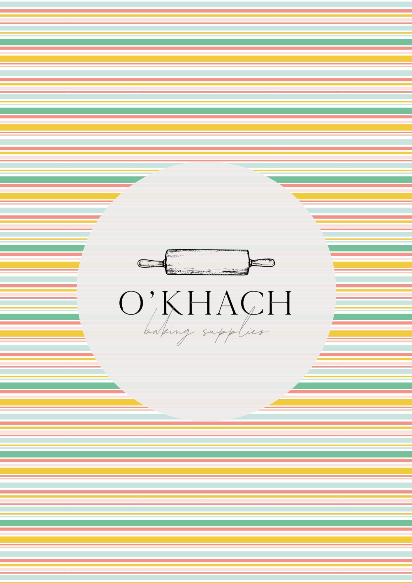 Easter Garden Pattern No.5 - Digital Edible Image for Cakes & Cookies