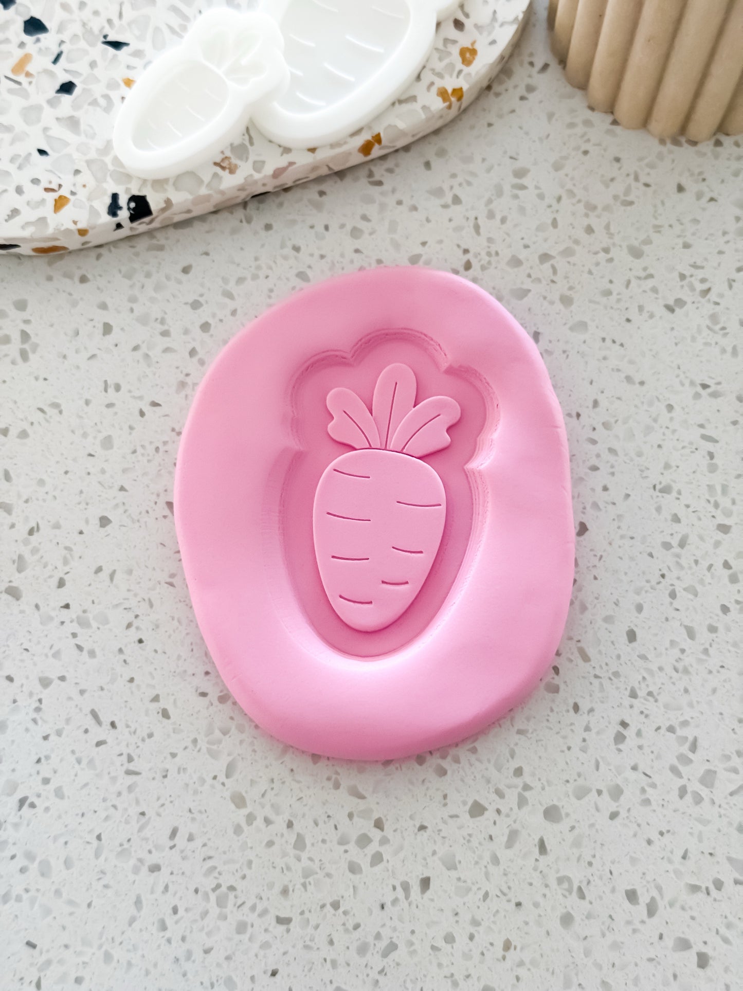 Easter Carrot Stamp & Cutter - Perfect for Fondant & Sugar Cookies