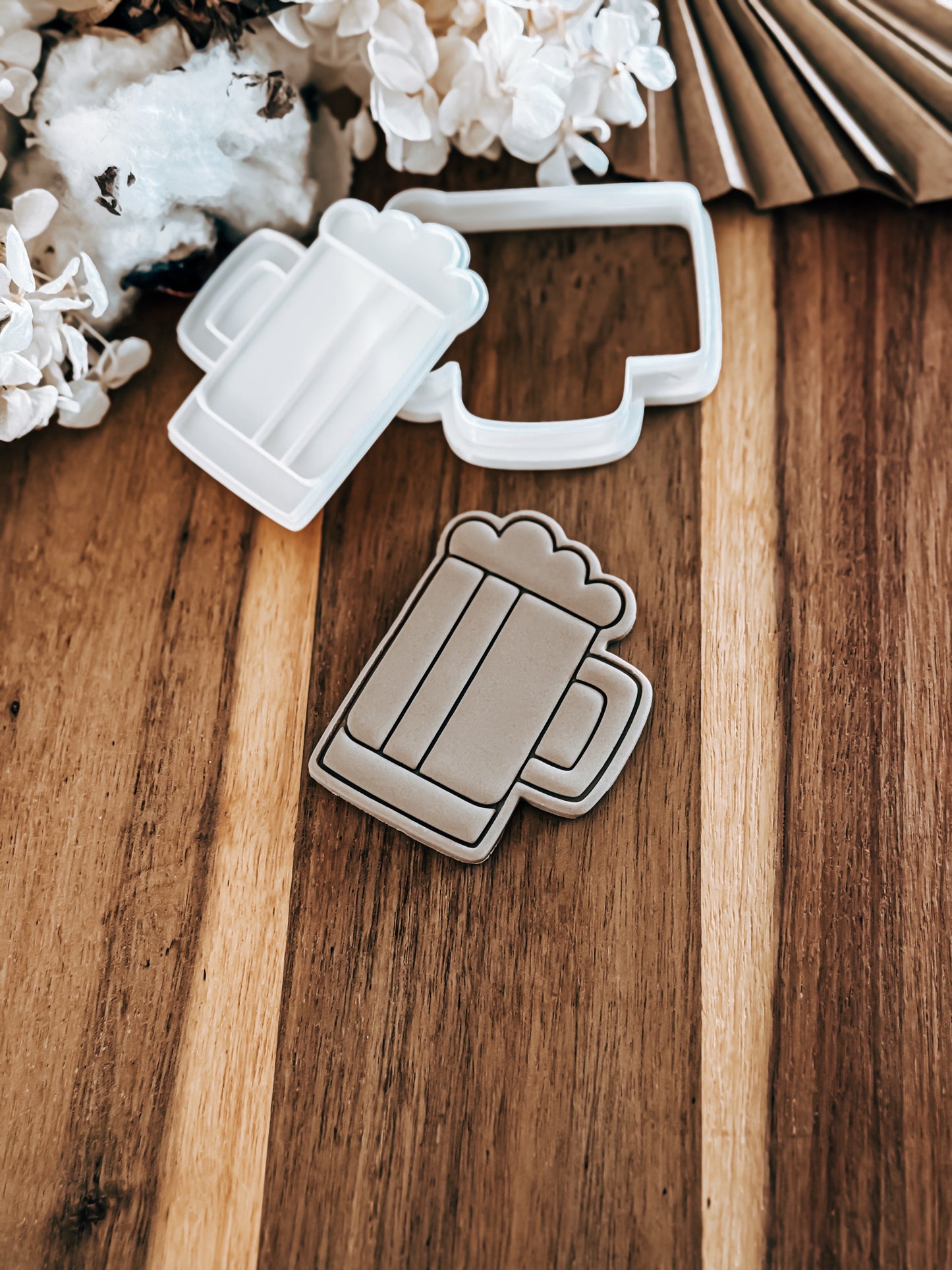 Tall Beer Cup Stamp & Cutter - Perfect for Fondant & Sugar Cookies