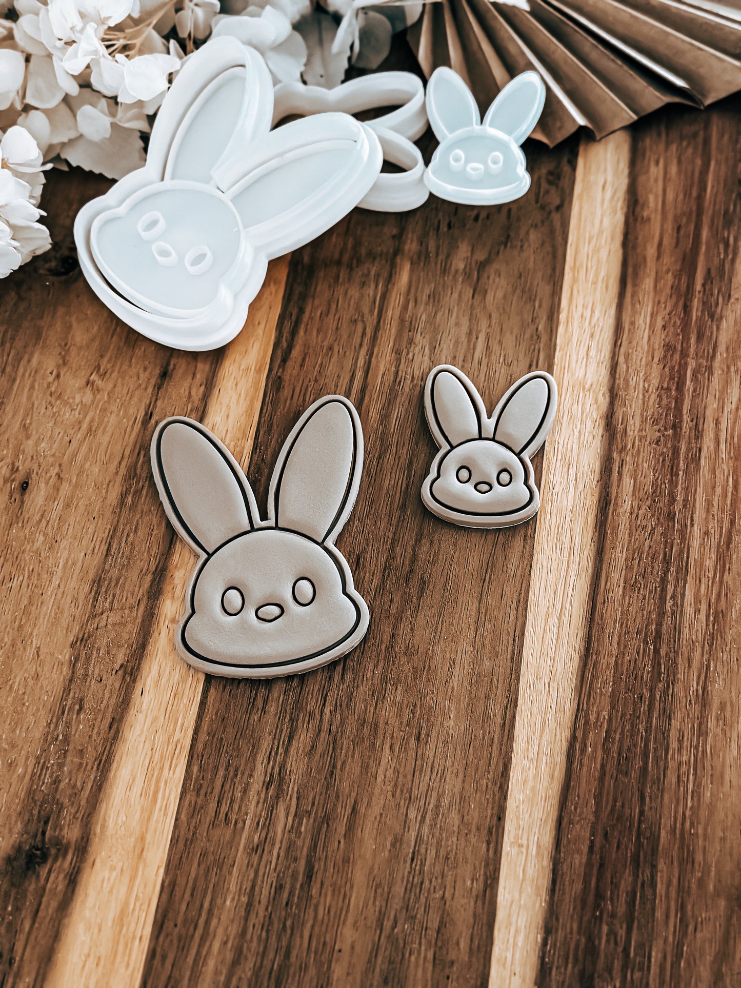 Mini Bunny Head (Simple) - Cookie Stamp and Cutter - Ideal for Fondant & Sugar Cookies