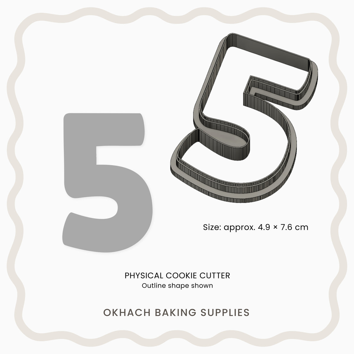 Numbers 0-9 (Caterpillar) - Cookie Cutter