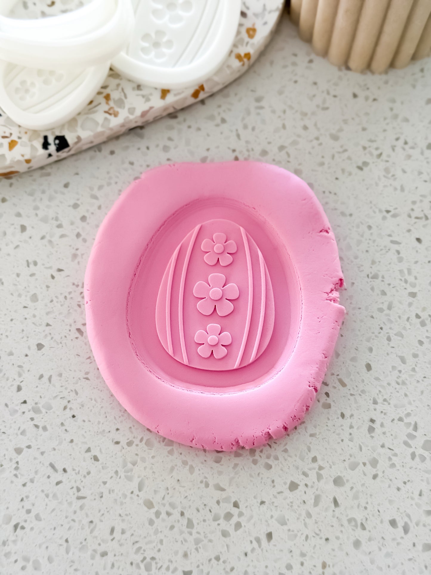 Easter Egg Stamp & Cutter - Perfect for Fondant & Sugar Cookies