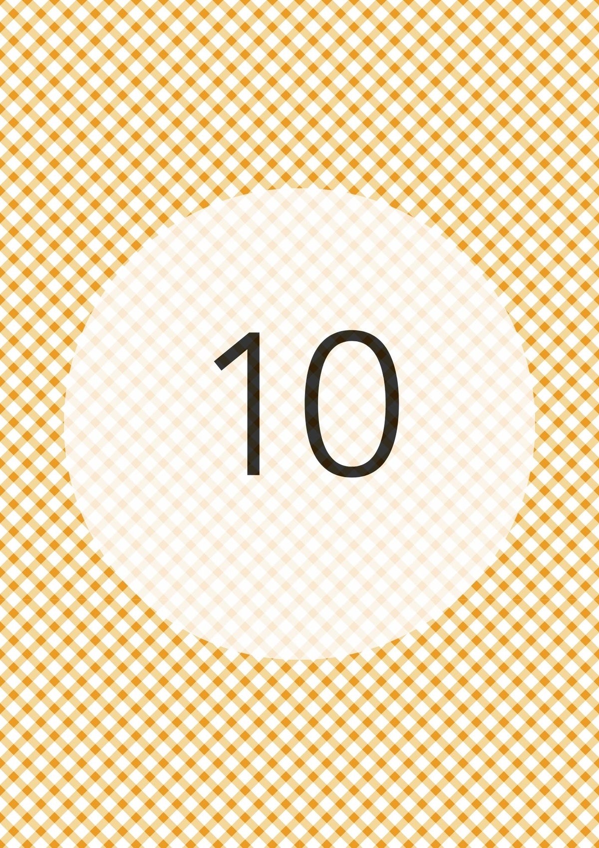Marigold diagonal gingham edible image, Gingham Cross No.10, by O'Khach