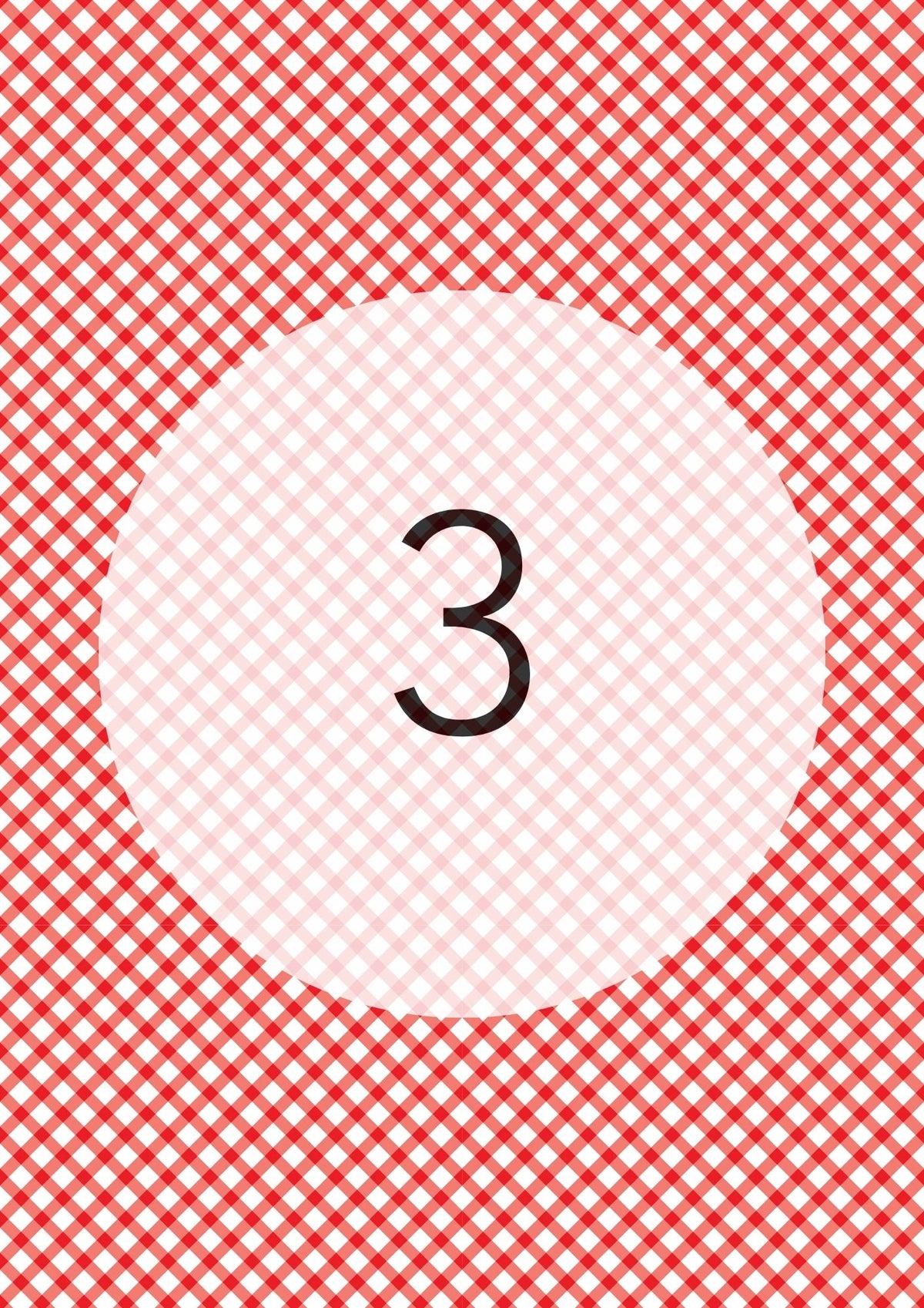 Cherry Red diagonal gingham edible image, Gingham Cross No.3, by O'Khach