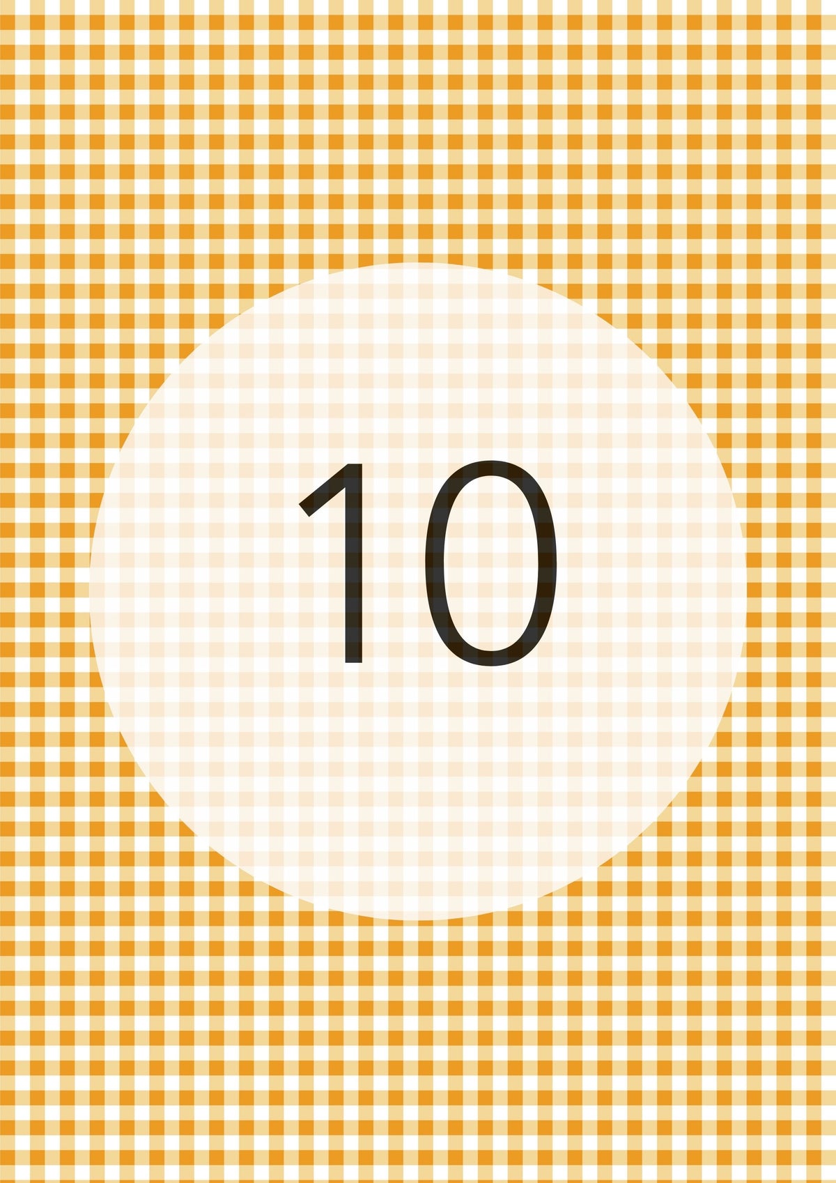 Marigold gingham edible image, Gingham Pattern No.10, by O'Khach