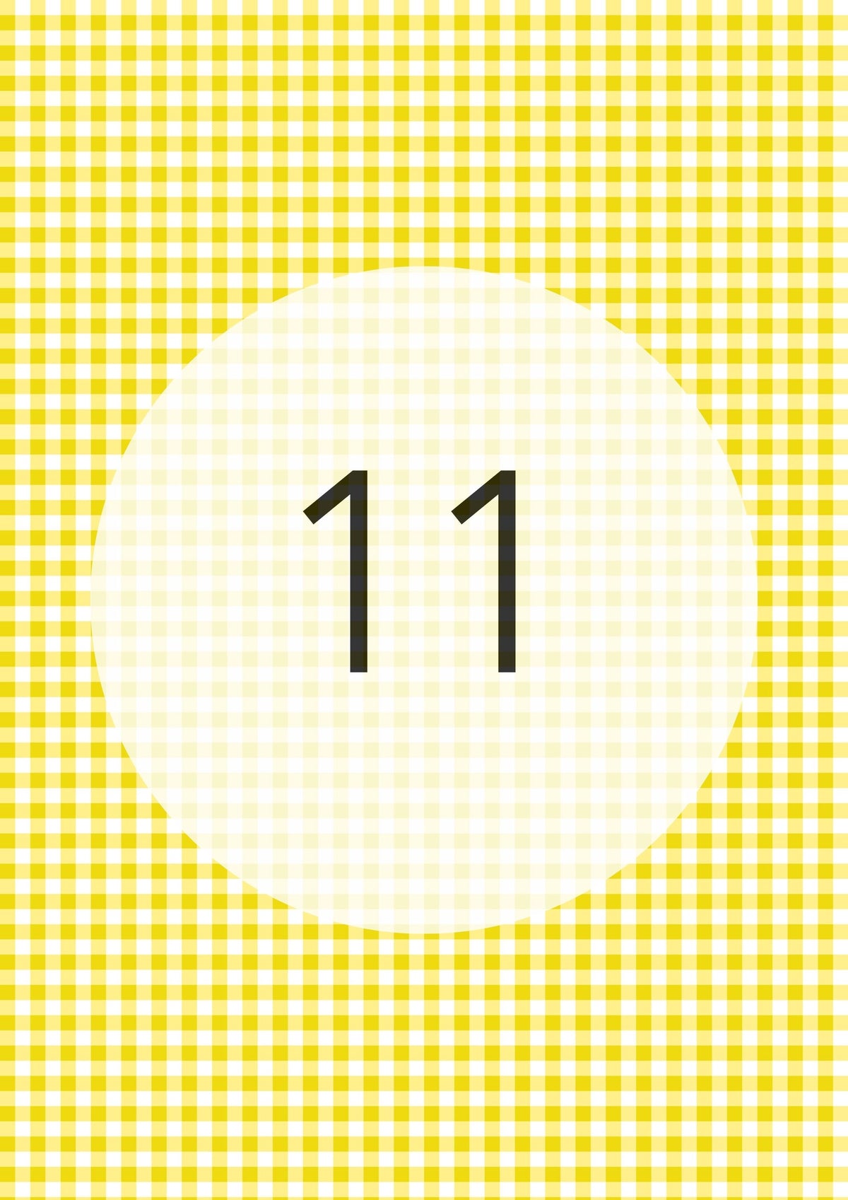 Lemon Yellow gingham edible image, Gingham Pattern No.11, by O'Khach