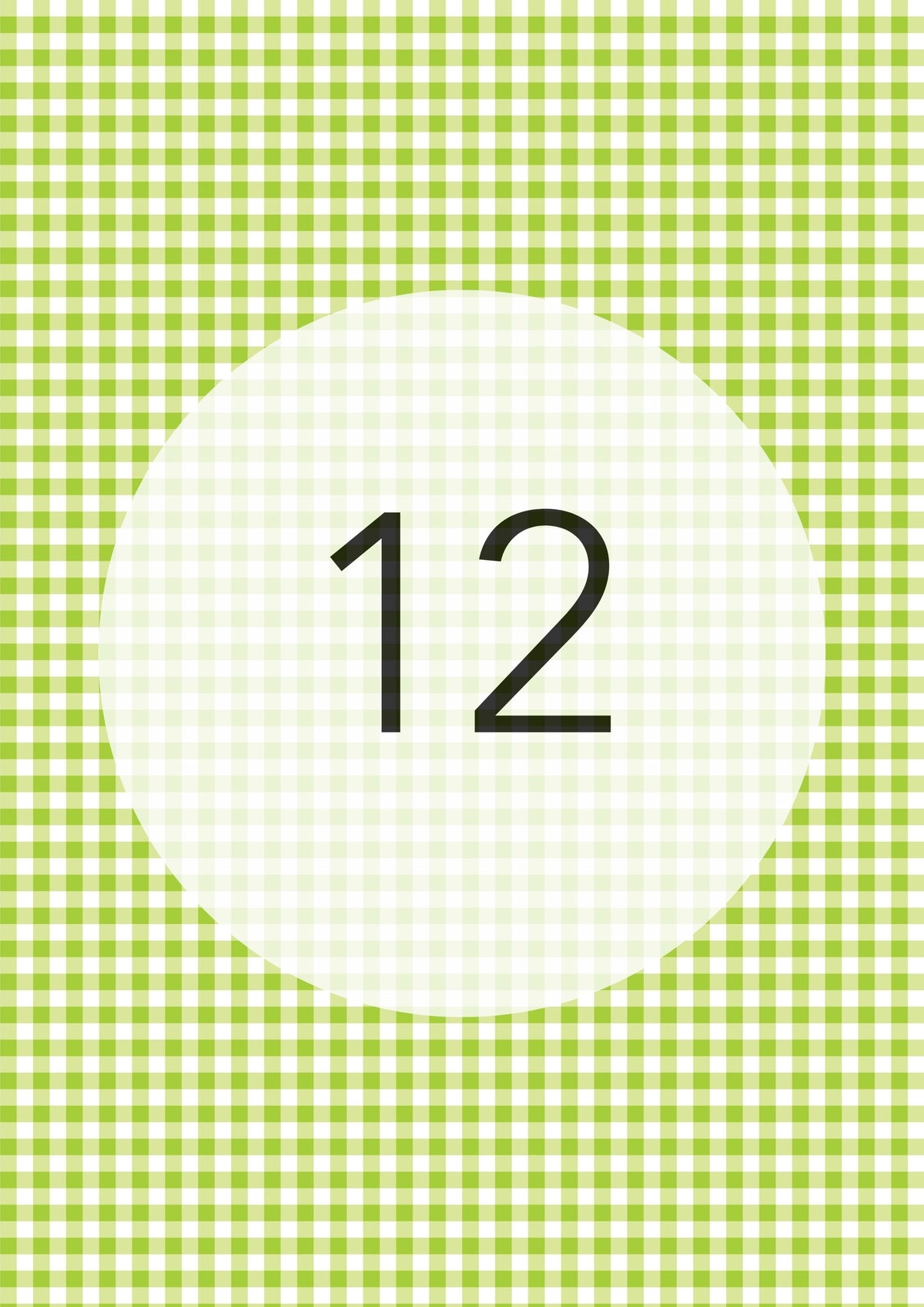 Lime Green gingham edible image, Gingham Pattern No.12, by O'Khach