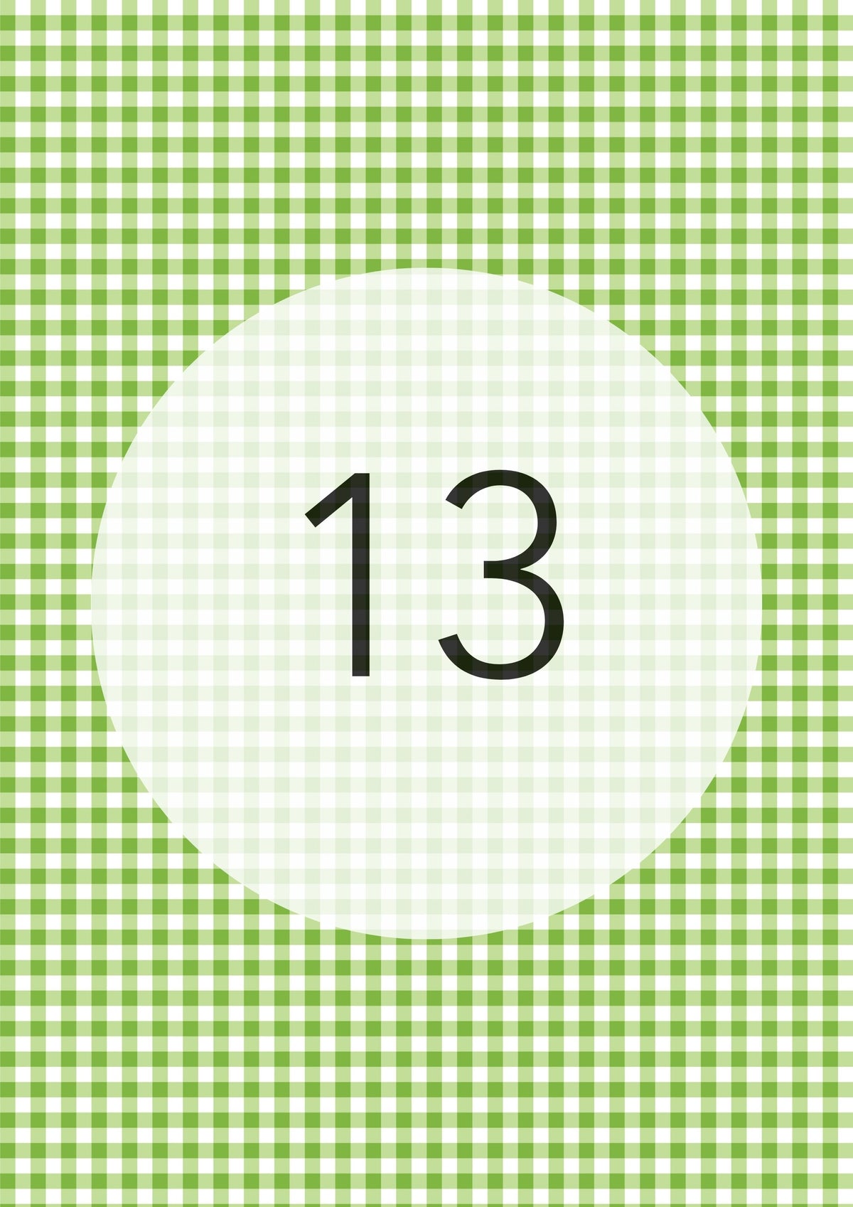 Apple Green gingham edible image, Gingham Pattern No.13, by O'Khach