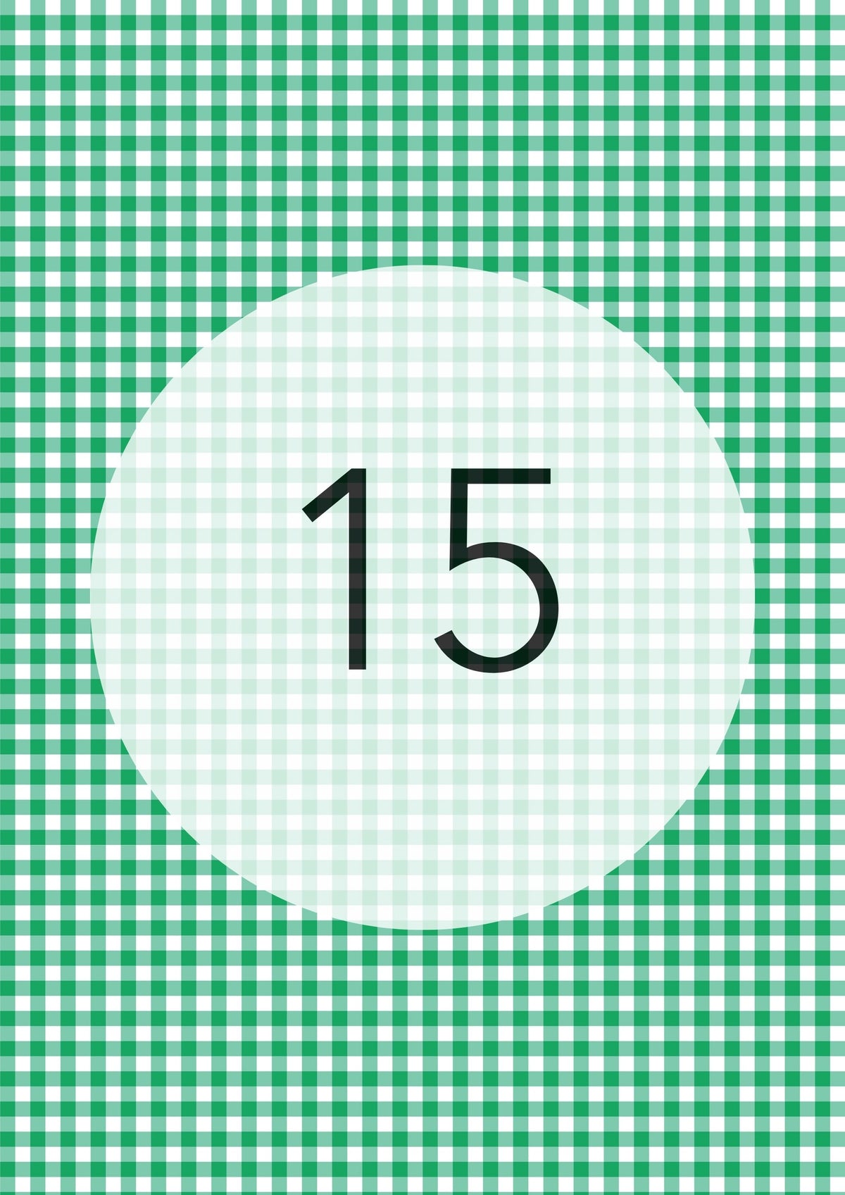 Emerald Green gingham edible image, Gingham Pattern No.15, by O'Khach