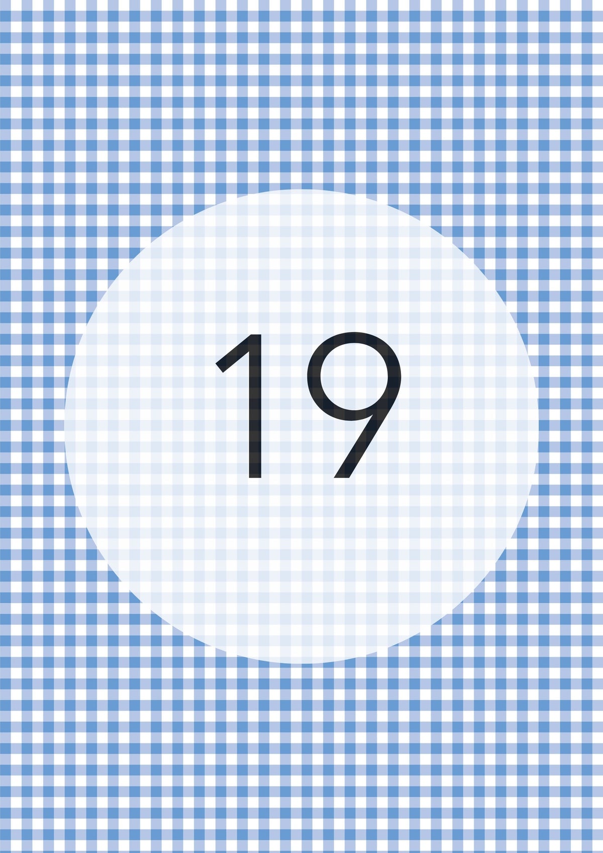 Cornflower Blue gingham edible image, Gingham Pattern No.19, by O'Khach