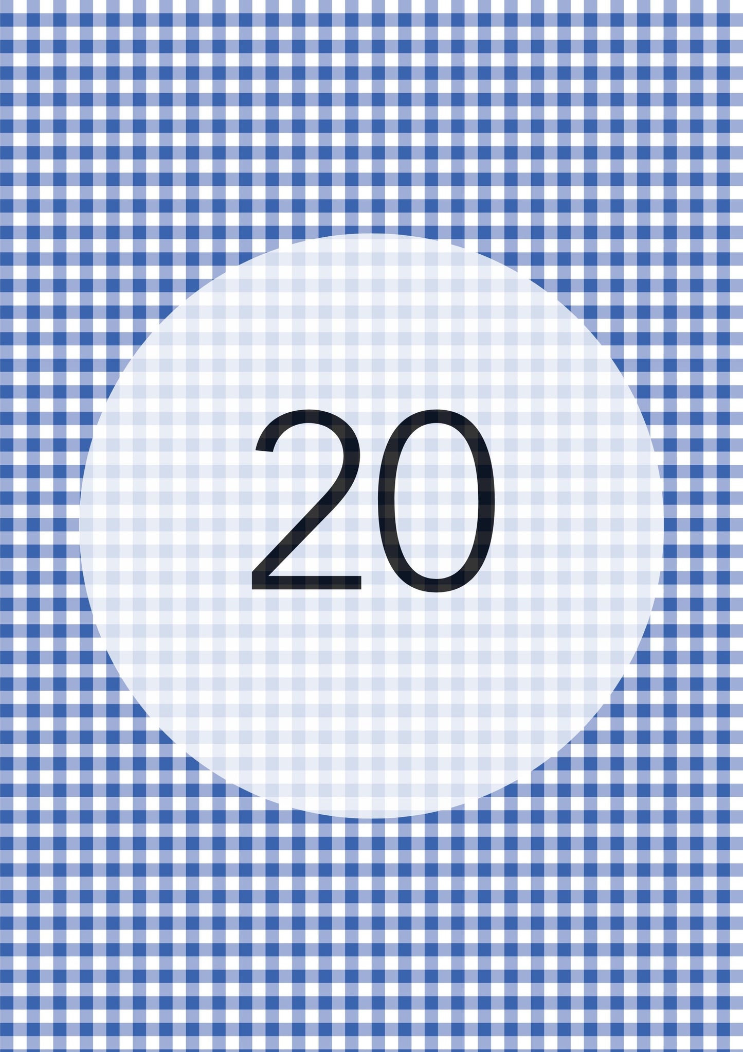 Royal Blue gingham edible image, Gingham Pattern No.20, by O'Khach