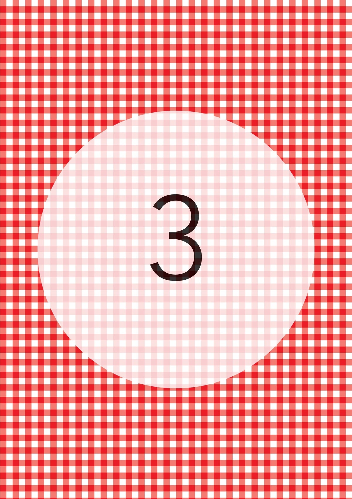 Cherry Red gingham edible image, Gingham Pattern No.3, by O'Khach