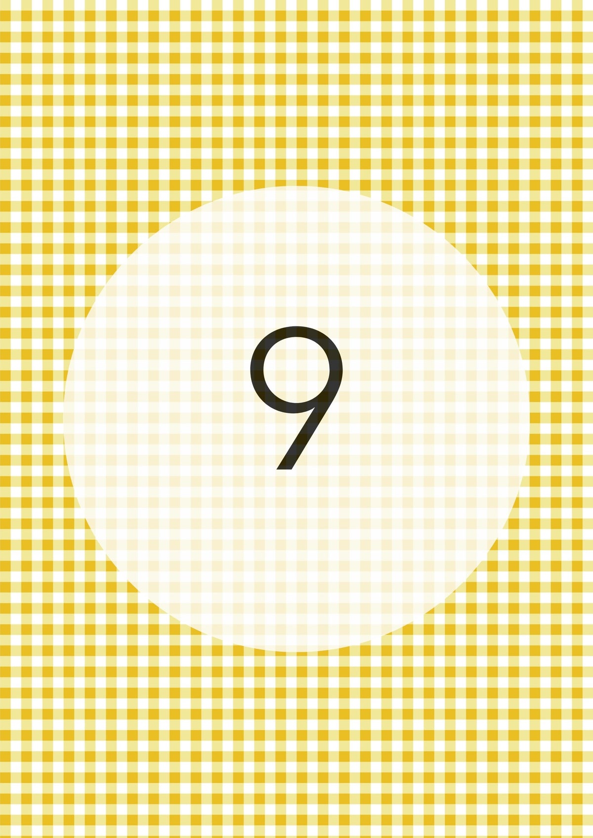 Mustard Yellow gingham edible image, Gingham Pattern No.9, by O'Khach