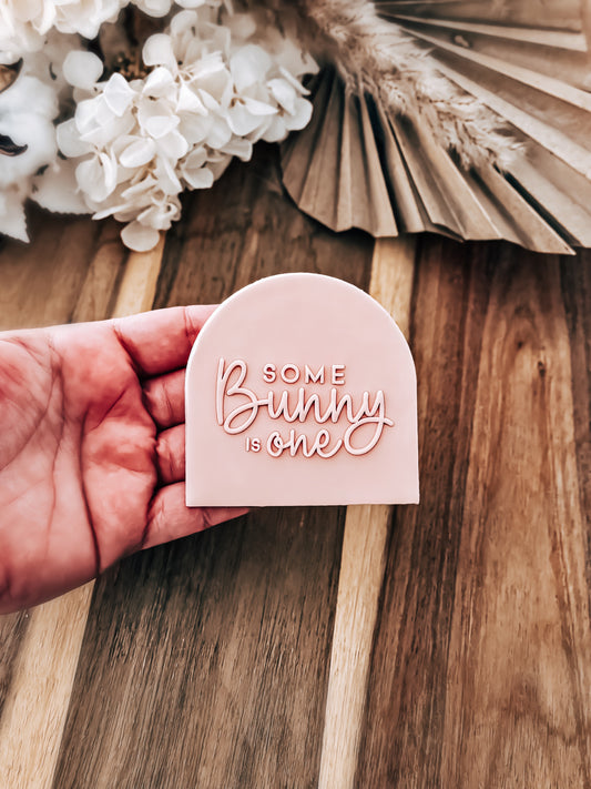 Some Bunny Is One 'UP' - Cookie Stamp - Ideal for Fondant & Sugar Cookies