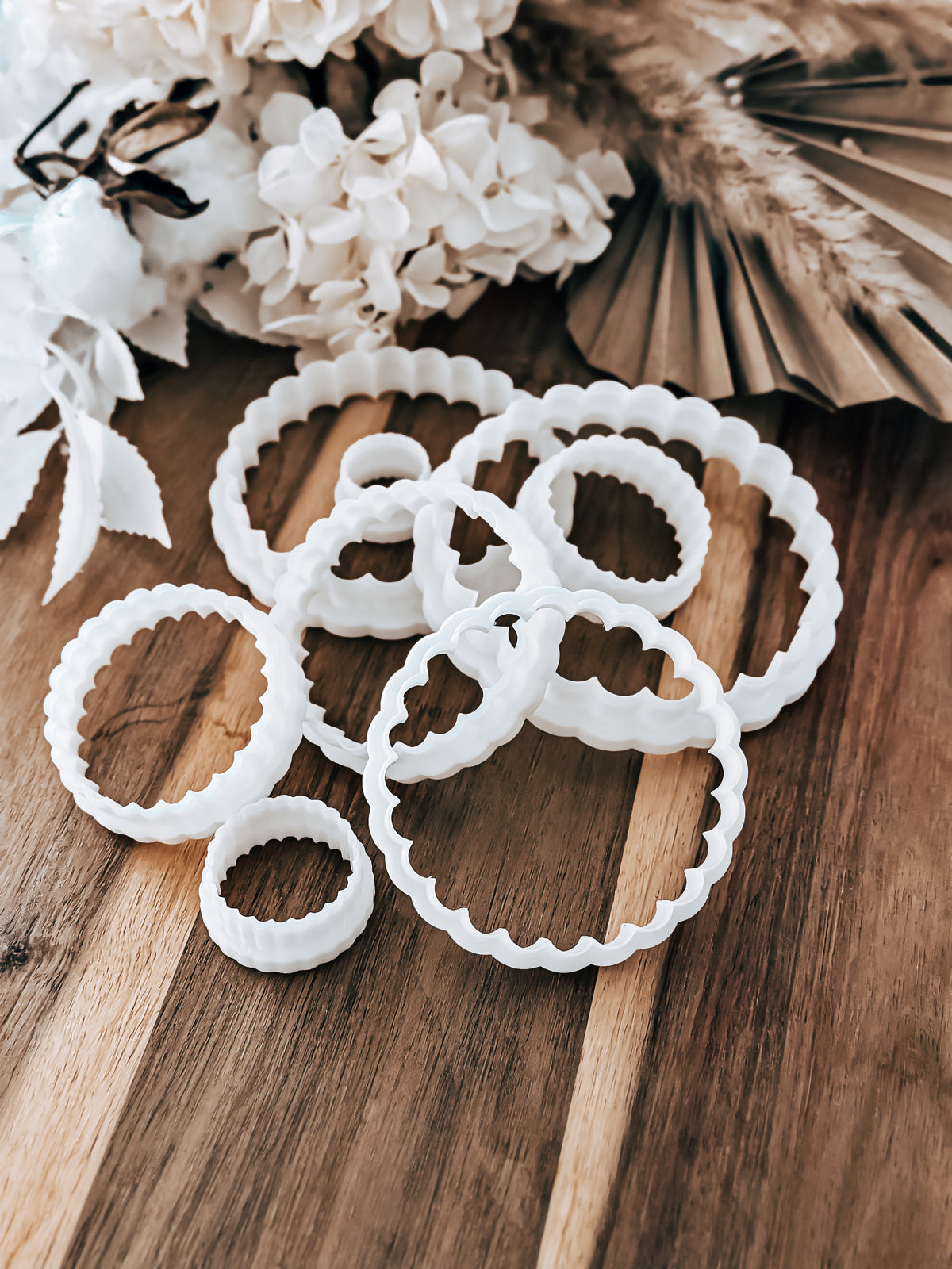 Scalloped Circle Cookie Cutters – Perfect for Fondant, Sugar Cookies & Baking