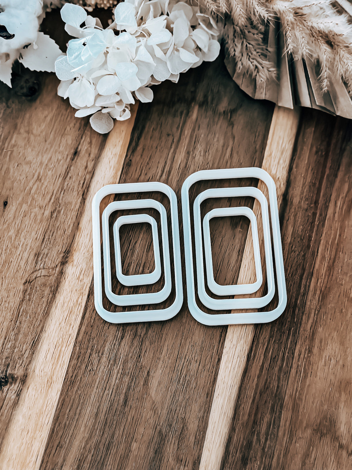 Rounded Edge Rectangle Cookie Cutters – Perfect for Fondant, Sugar Cookies & Baking