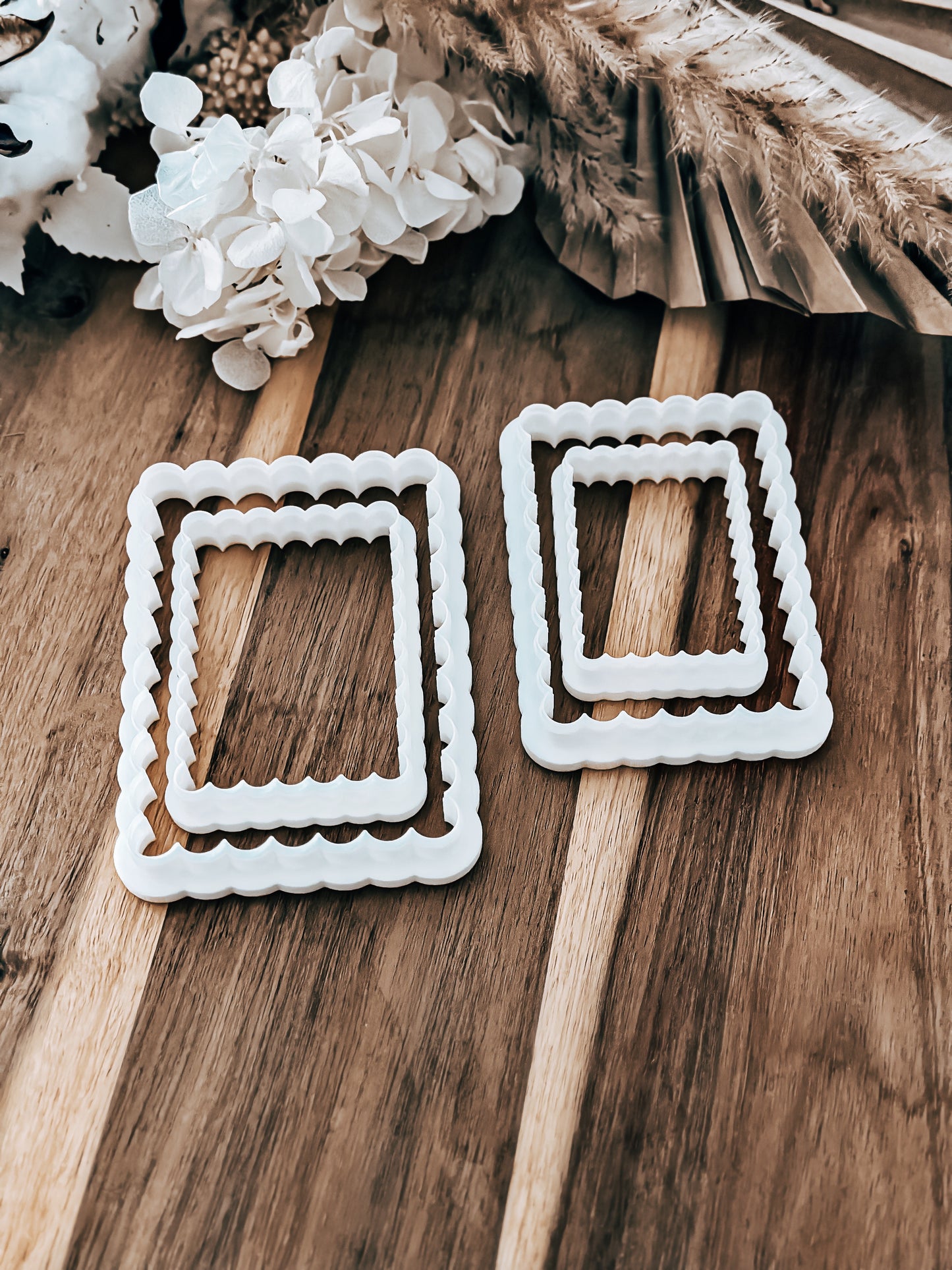 Scalloped Rectangle Cookie Cutters – Perfect for Fondant, Sugar Cookies & Baking