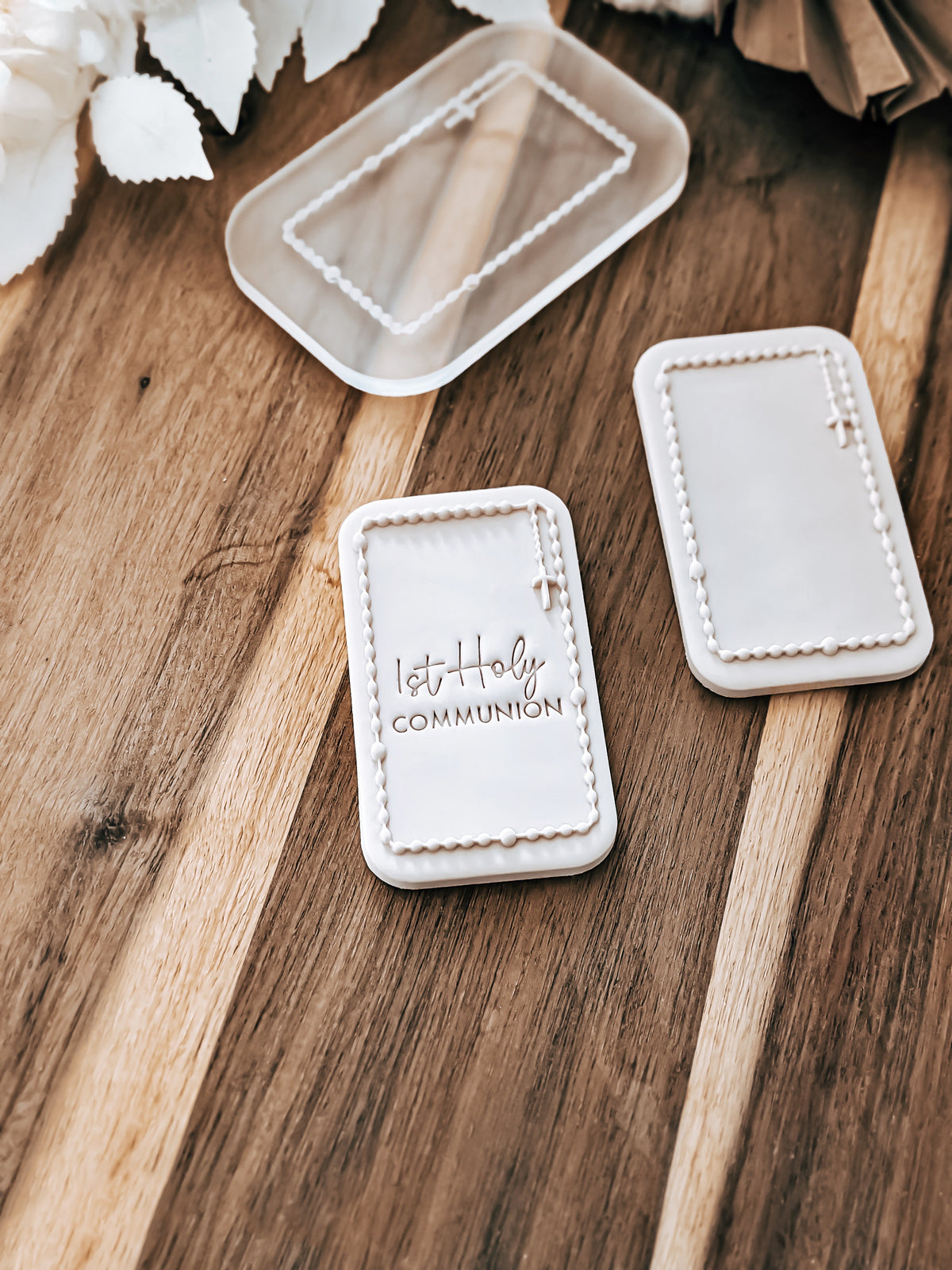 Rosary Border 'UP' RANGE Stamp and Cutter – Perfect for Fondant, Sugar Cookies & Baking