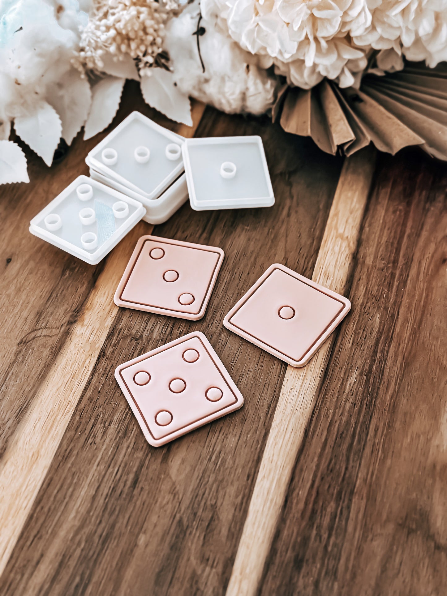 Mini Dice (Set Of 3) Stamp & Cutter - Perfect for Fondant & Sugar Cookies