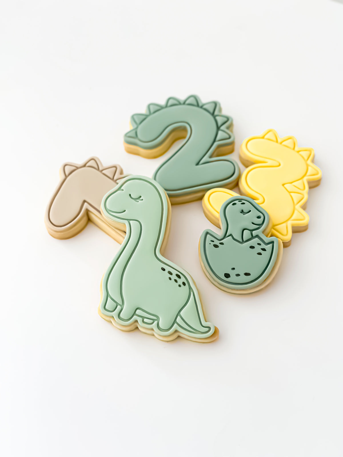 Mini Baby Dino (Roarr) Stamp & Cutter - Perfect for Fondant & Sugar Cookies