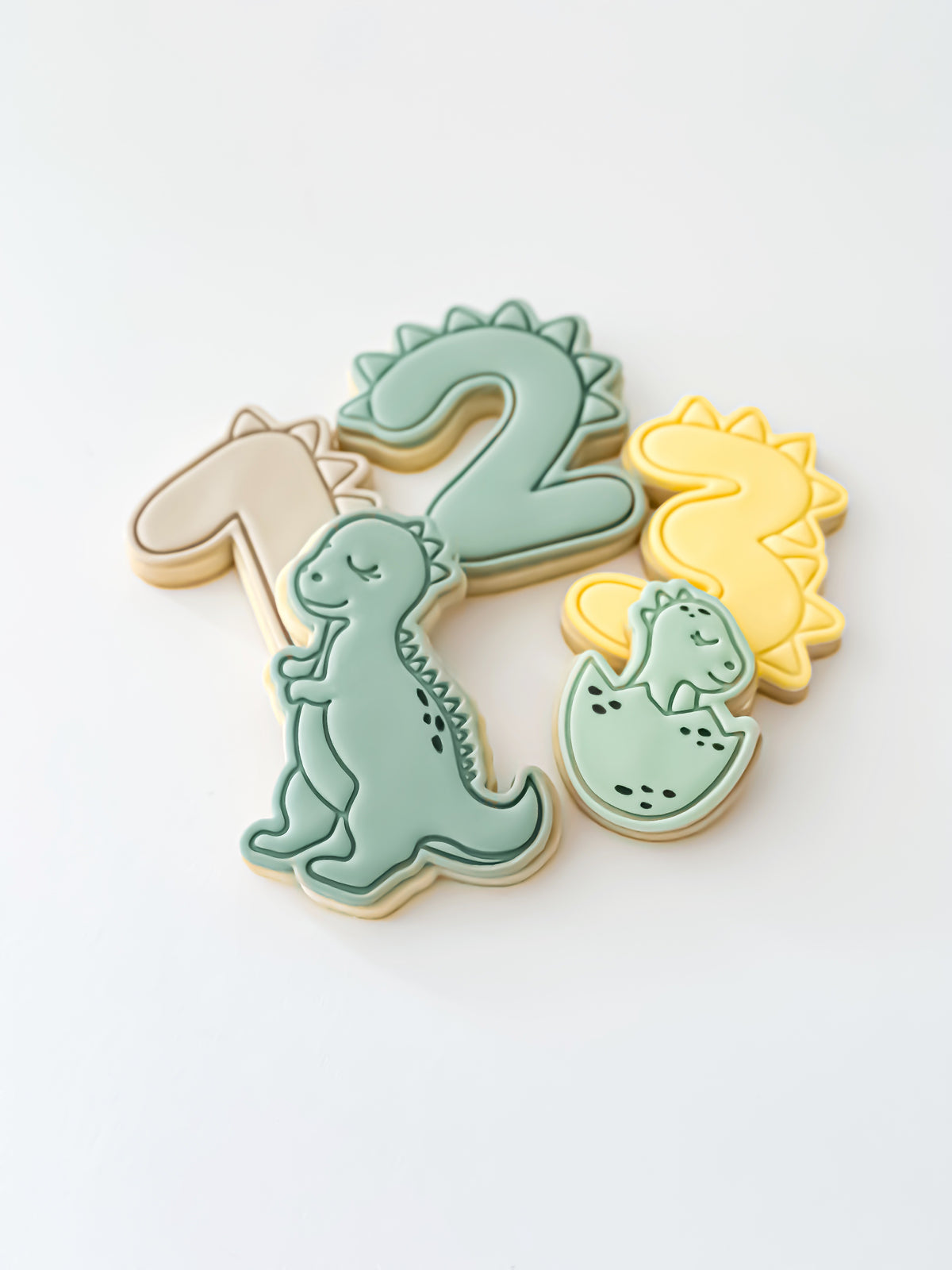 Mini Baby Dino (Roarr) Stamp & Cutter - Perfect for Fondant & Sugar Cookies