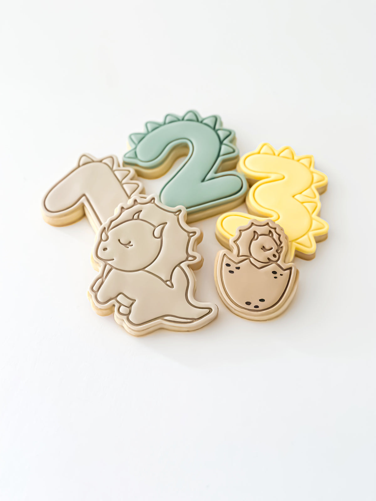Mini Baby Dino (Roarr) Stamp & Cutter - Perfect for Fondant & Sugar Cookies