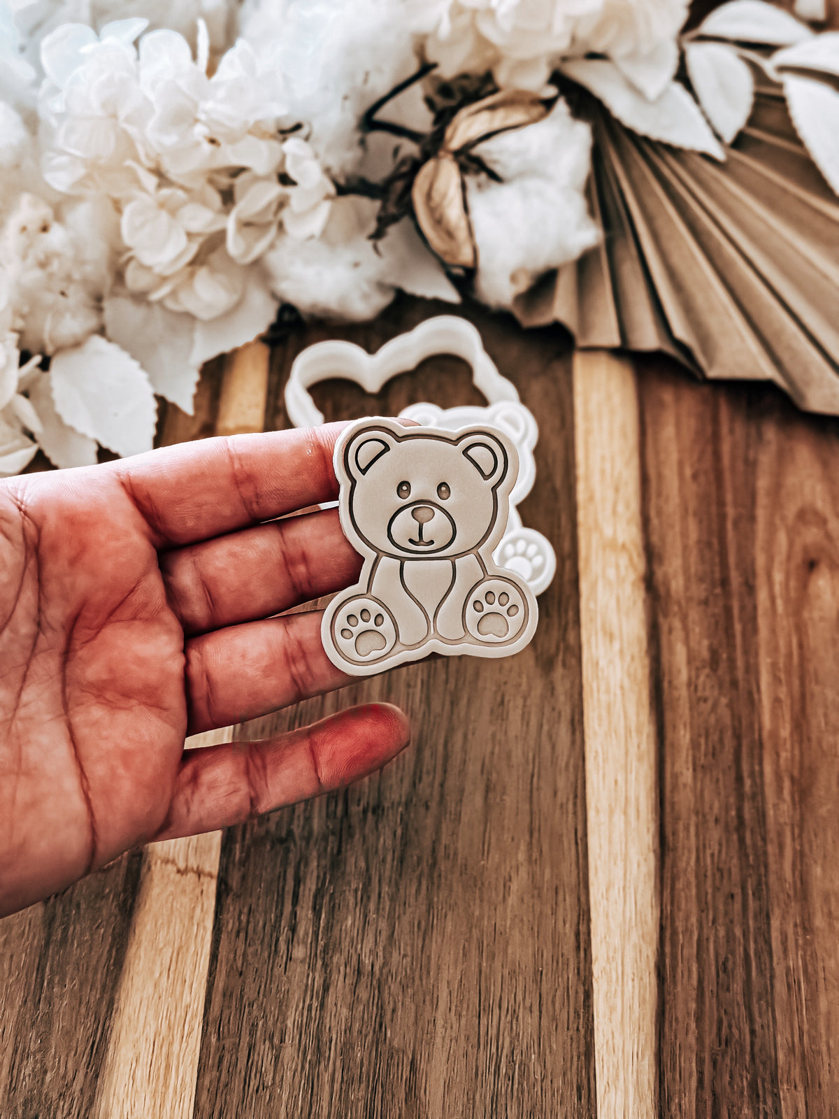 Mini Bear Stamp and Cutter - Perfect for Fondant & Sugar Cookies