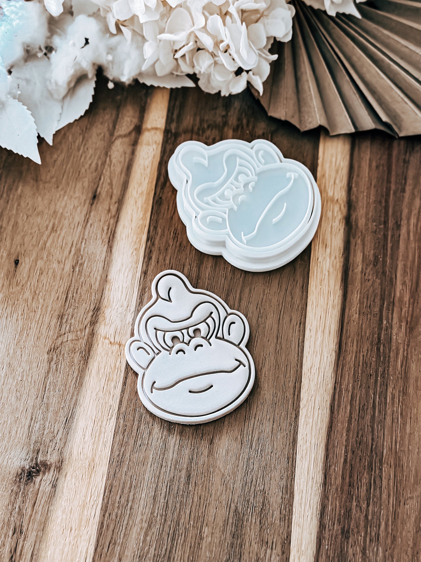 Jungle Monkey Face Stamp and Cutter - Perfect for Fondant & Sugar Cookies