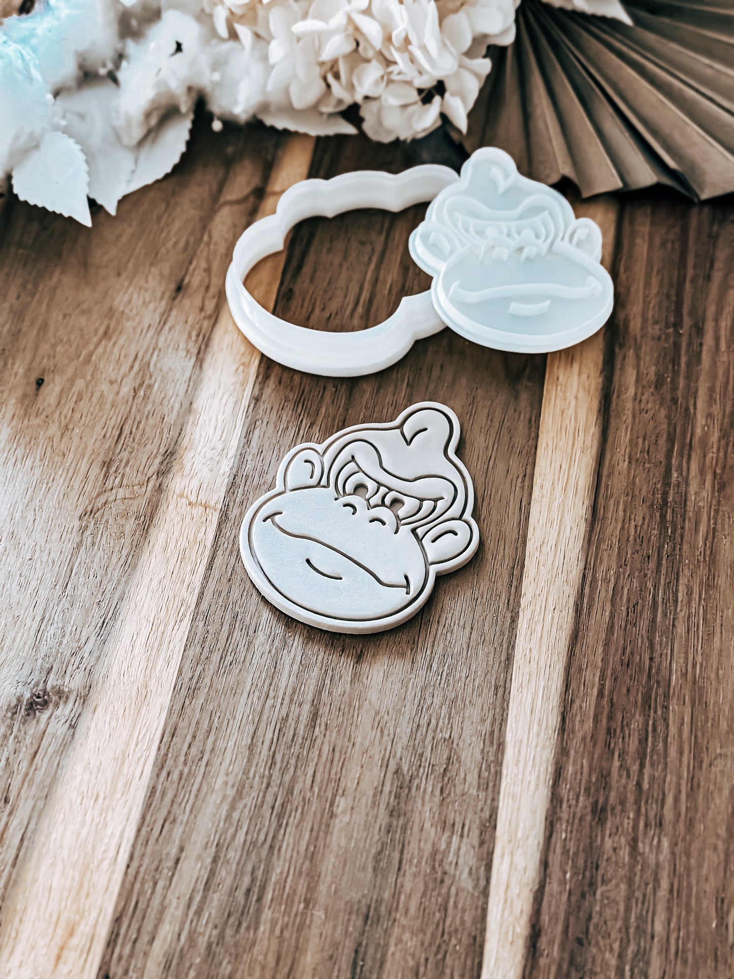 Jungle Monkey Face Stamp and Cutter - Perfect for Fondant & Sugar Cookies