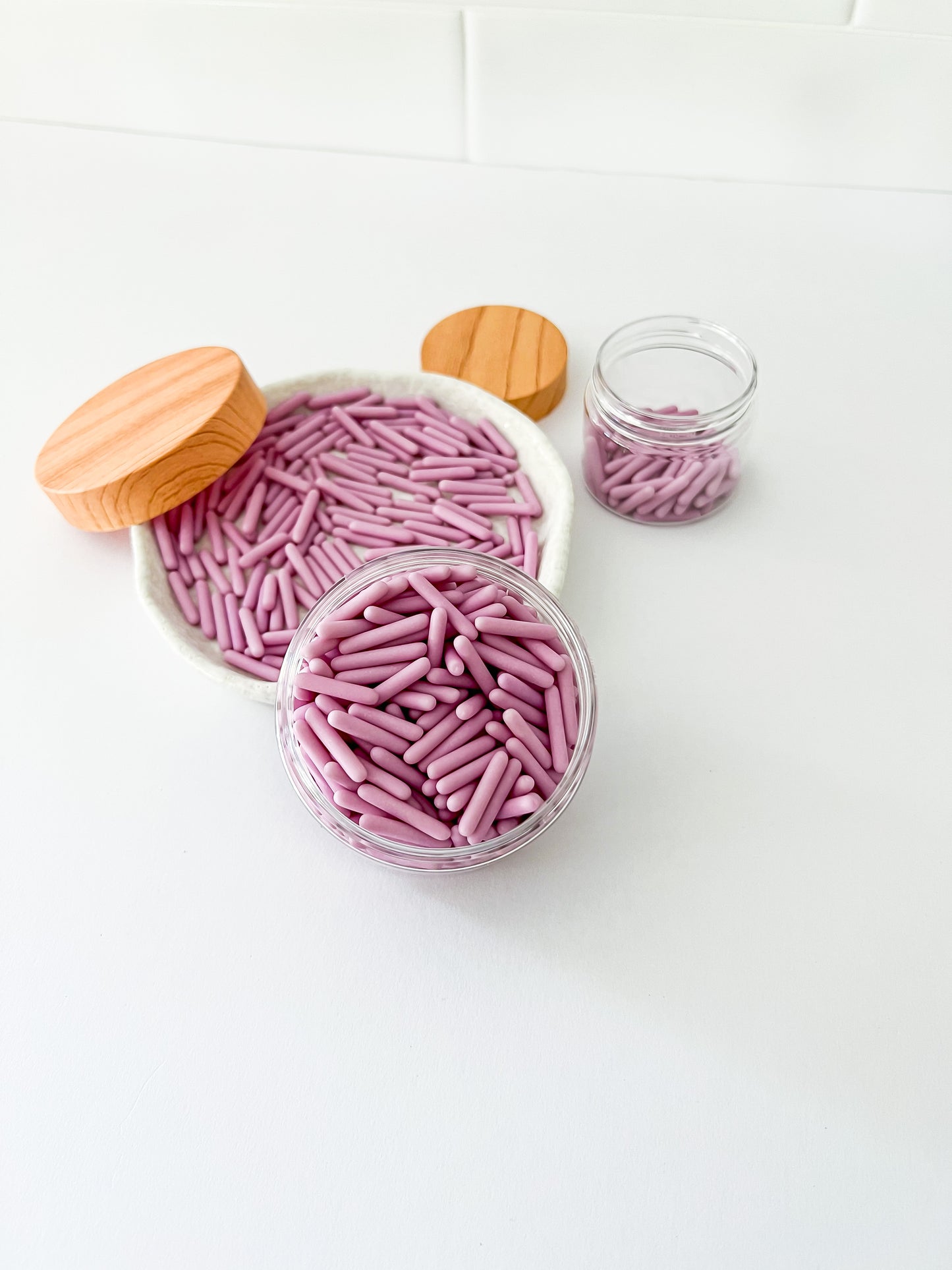 Matte Lilac Rods – Edible Sprinkles for Cakes, Cookies & Cupcakes