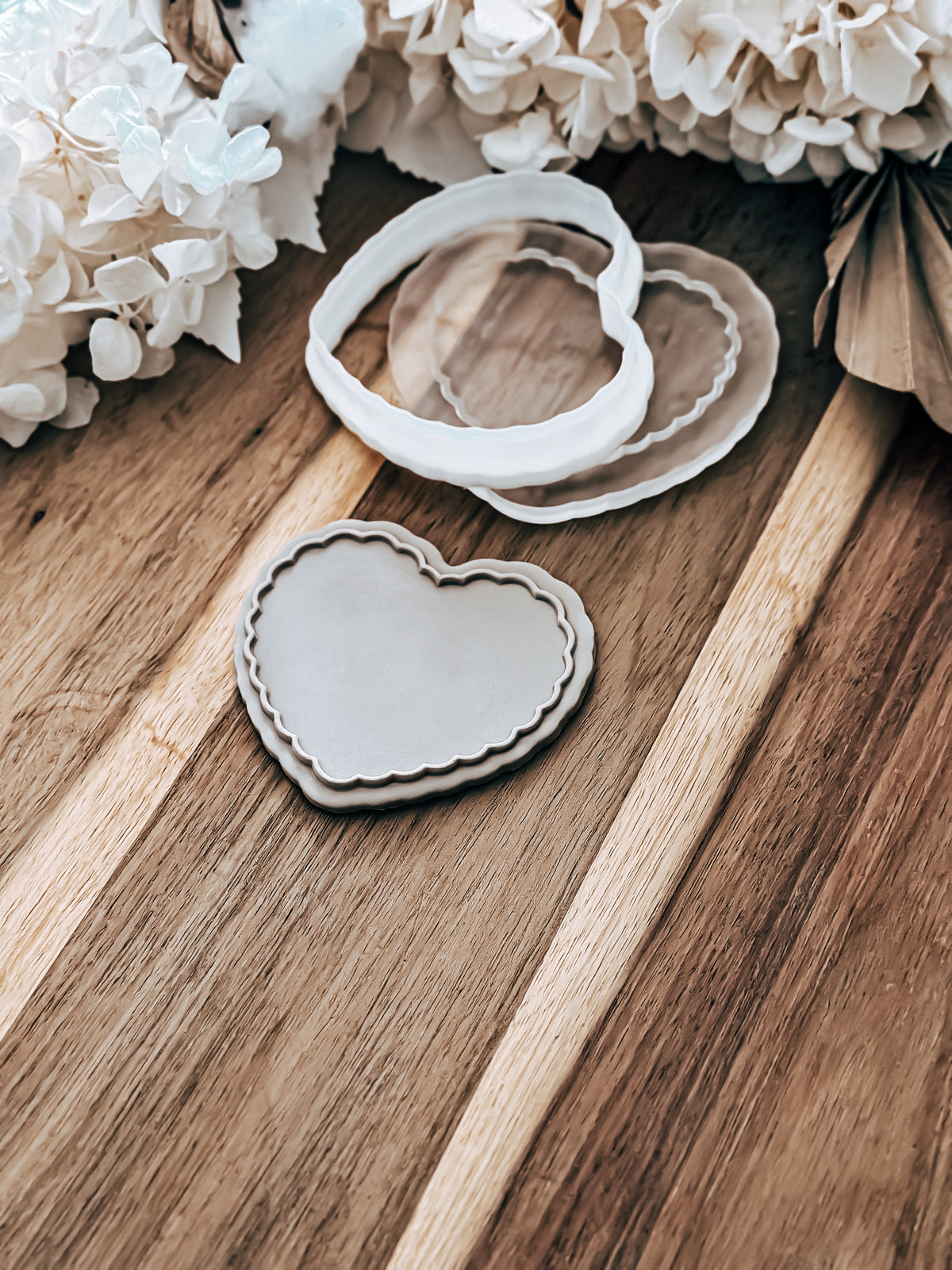 Wavy Heart 'UP' - Cookie Stamp & Cutter - Ideal for Fondant & Sugar Cookies