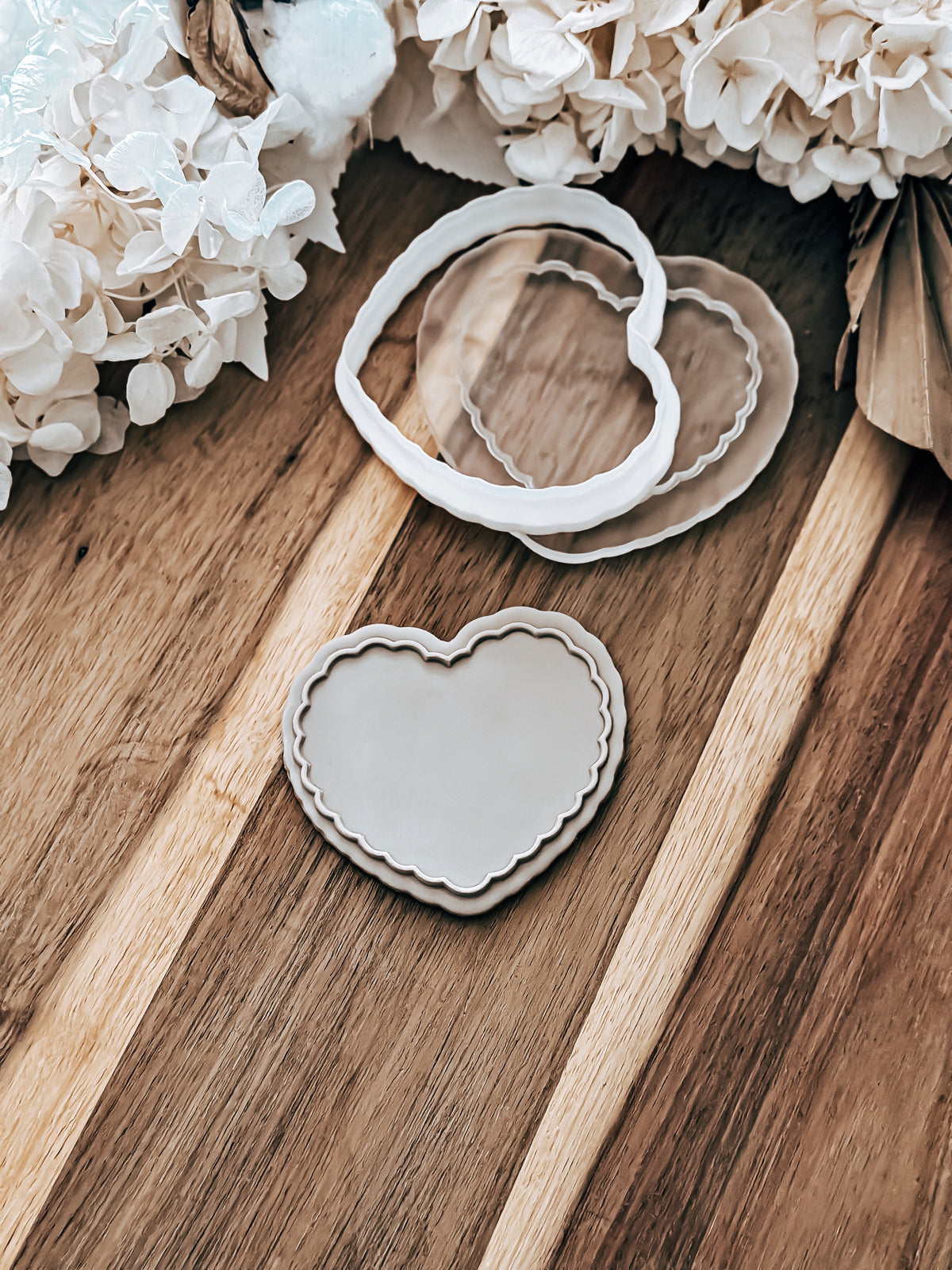 Wavy Heart 'UP' - Cookie Stamp & Cutter - Ideal for Fondant & Sugar Cookies
